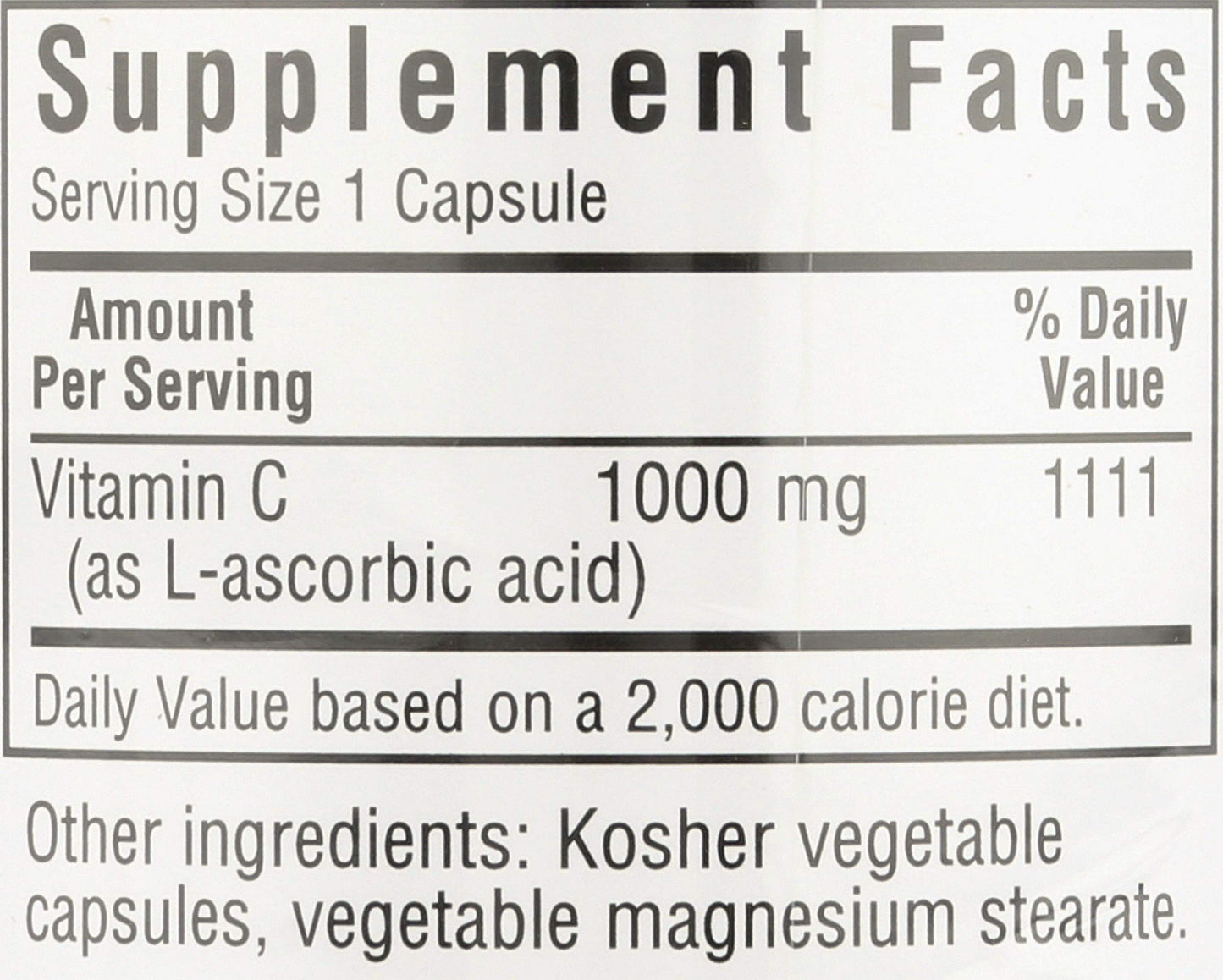 BlueBonnet Vitamin C 1000mg Capsules, 90 Count