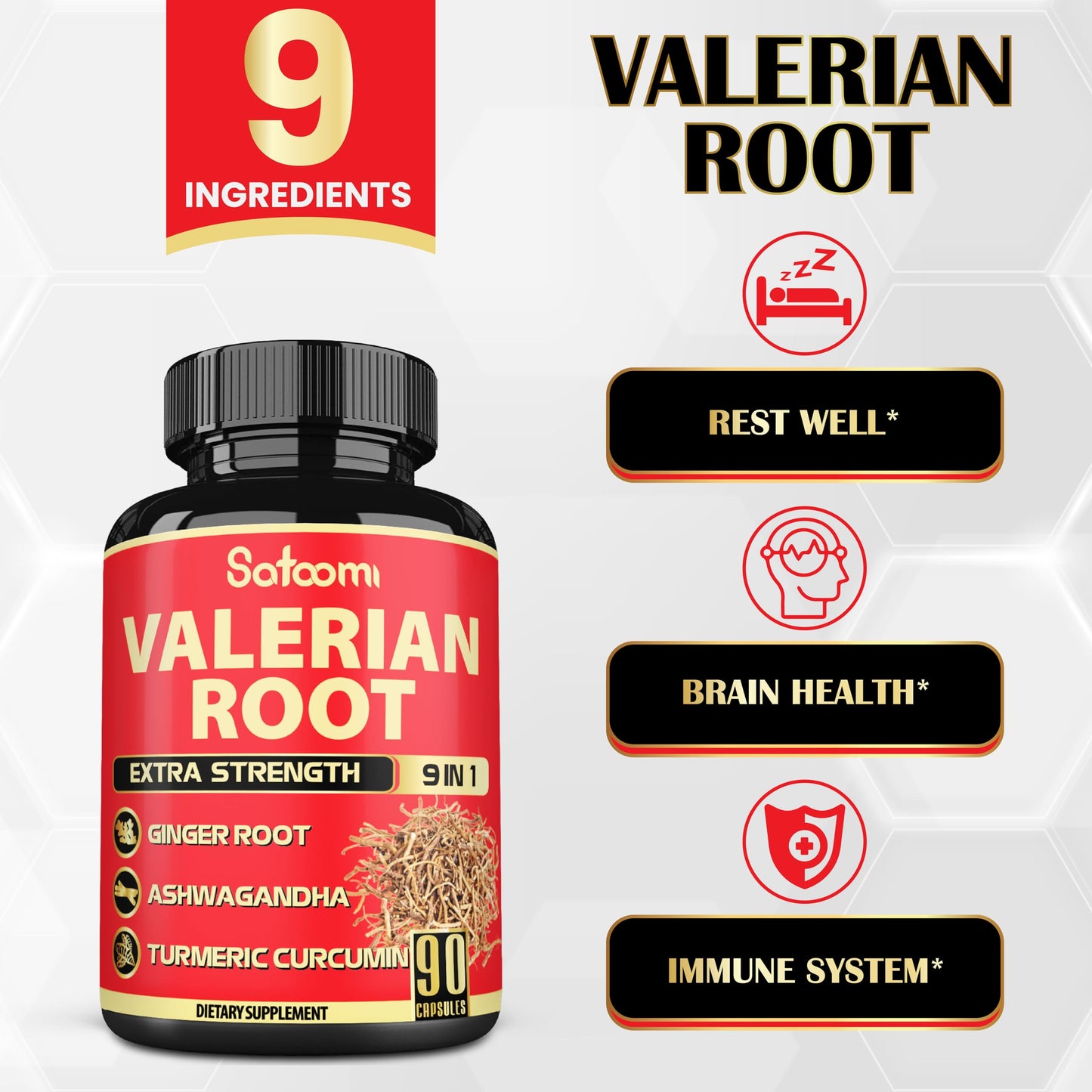 Satoomi Valerian Root Capsules, 90 Capsules