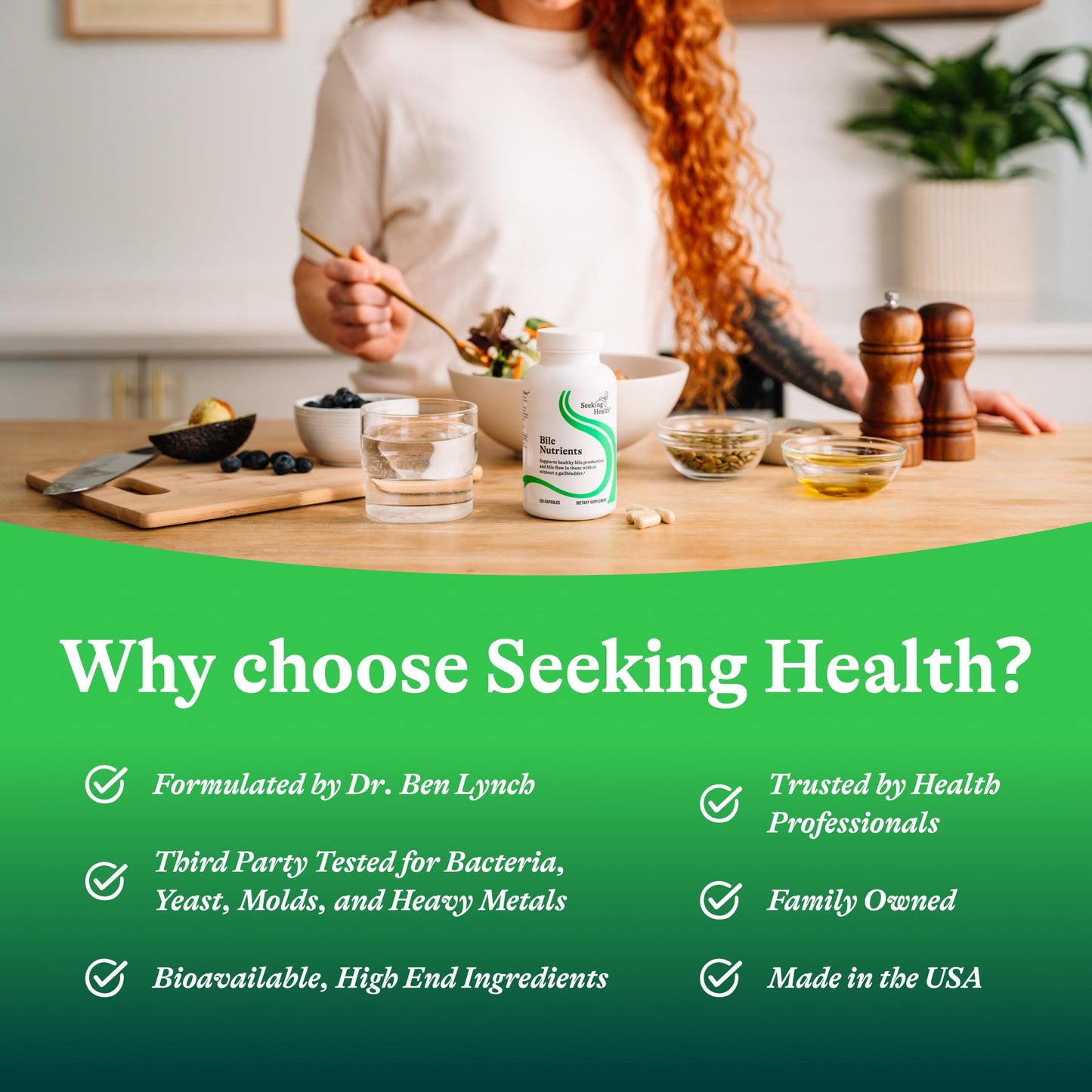 Seeking Health Bile Nutrients, Herbal Digestive Support for Healthy Gallbladder Function and Bile Production, Supports Healthy Fat Digestion and Liver Function, 120 Capsules
