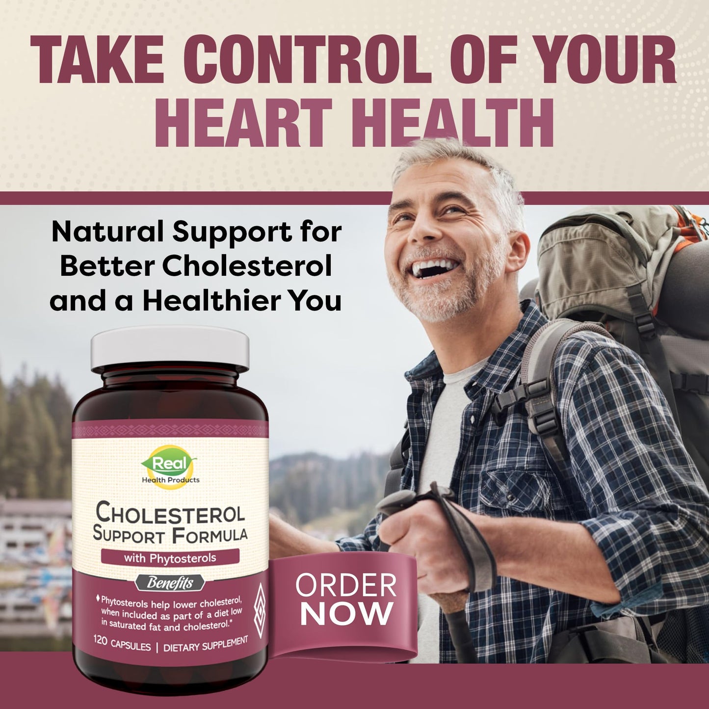 RHP Advanced Cholesterol Health Complex with Plant Sterols Capsules, 120 Count