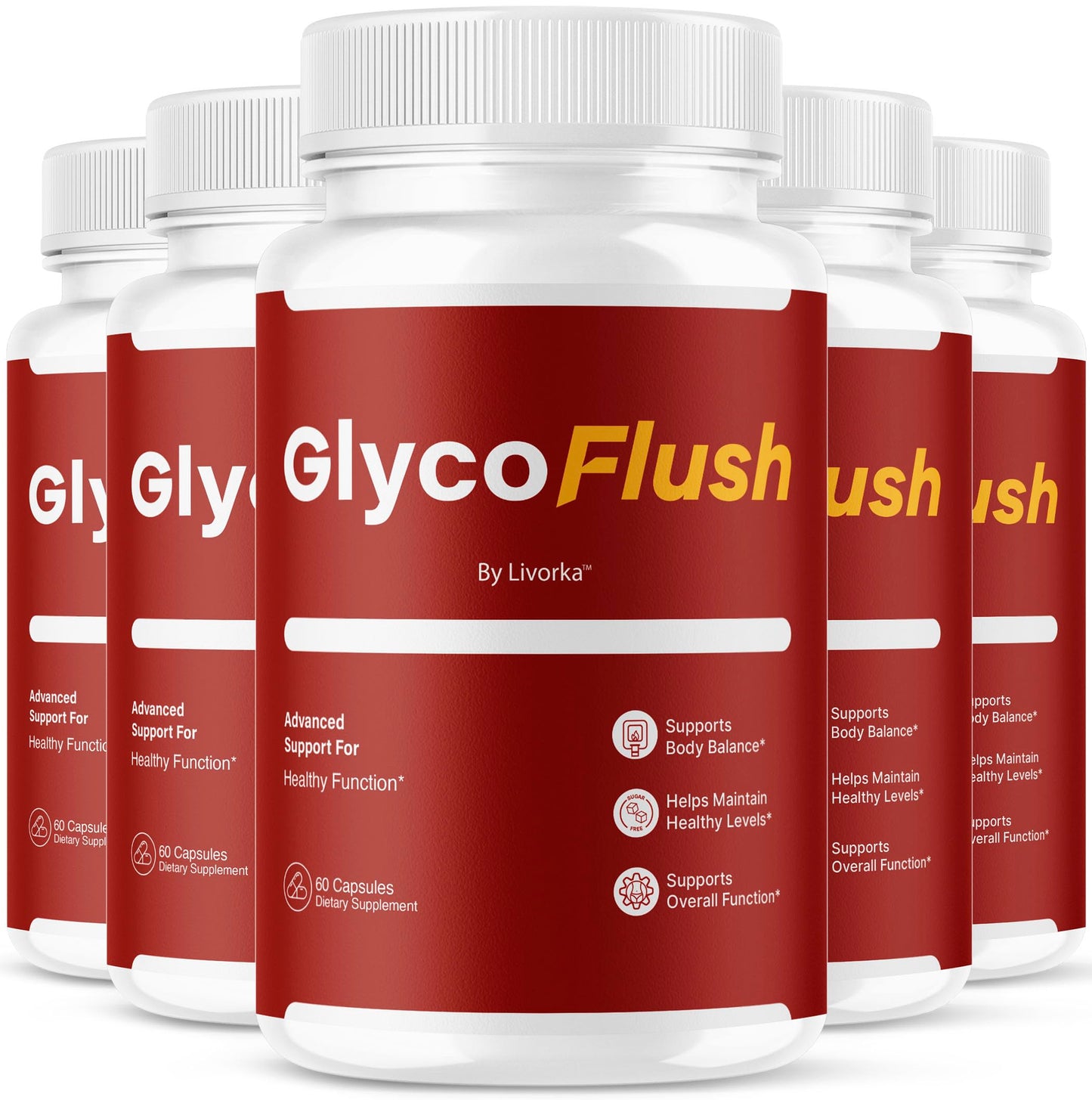 LIVORKA GlycoFlush Capsules, 300 Capsules