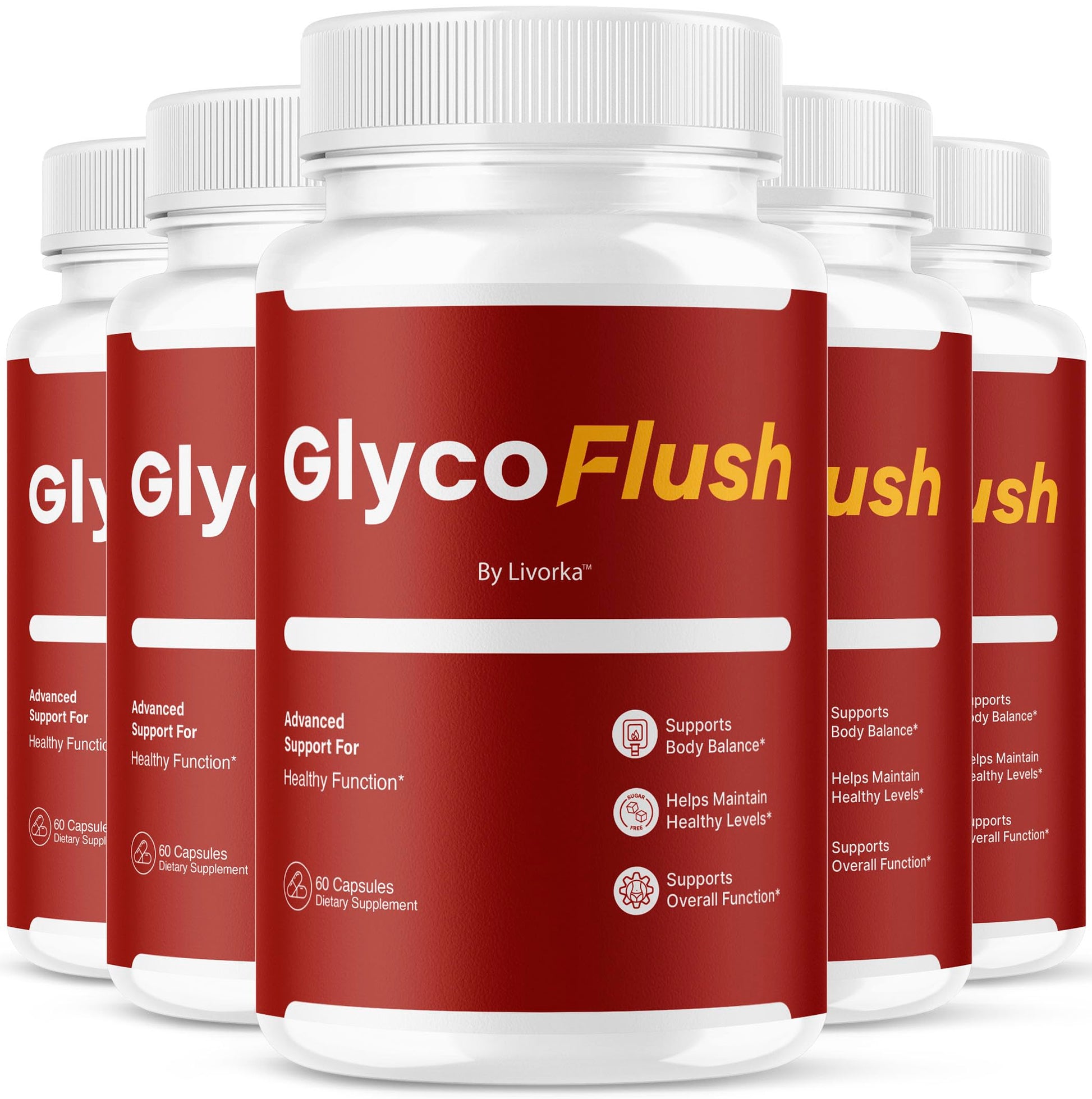 LIVORKA GlycoFlush Capsules, 300 Capsules
