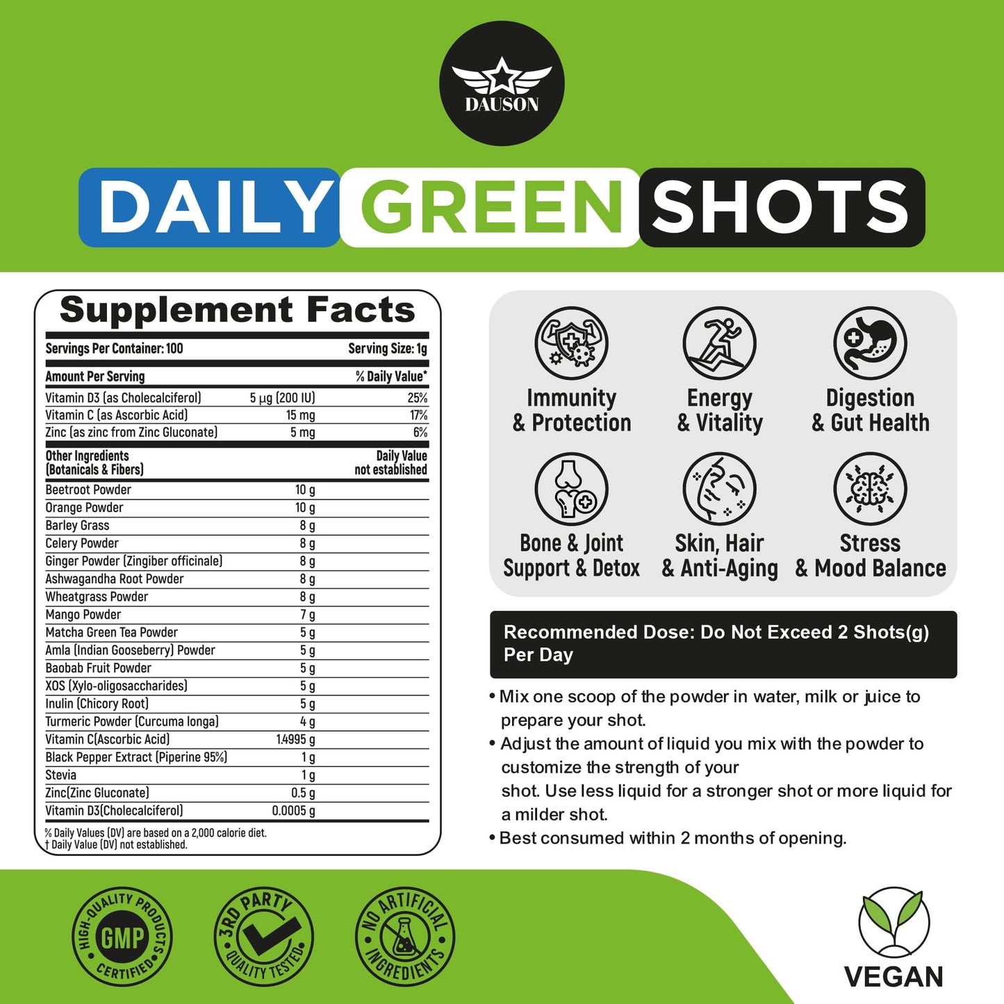 DAUSON Daily Wellness Powder 3.53