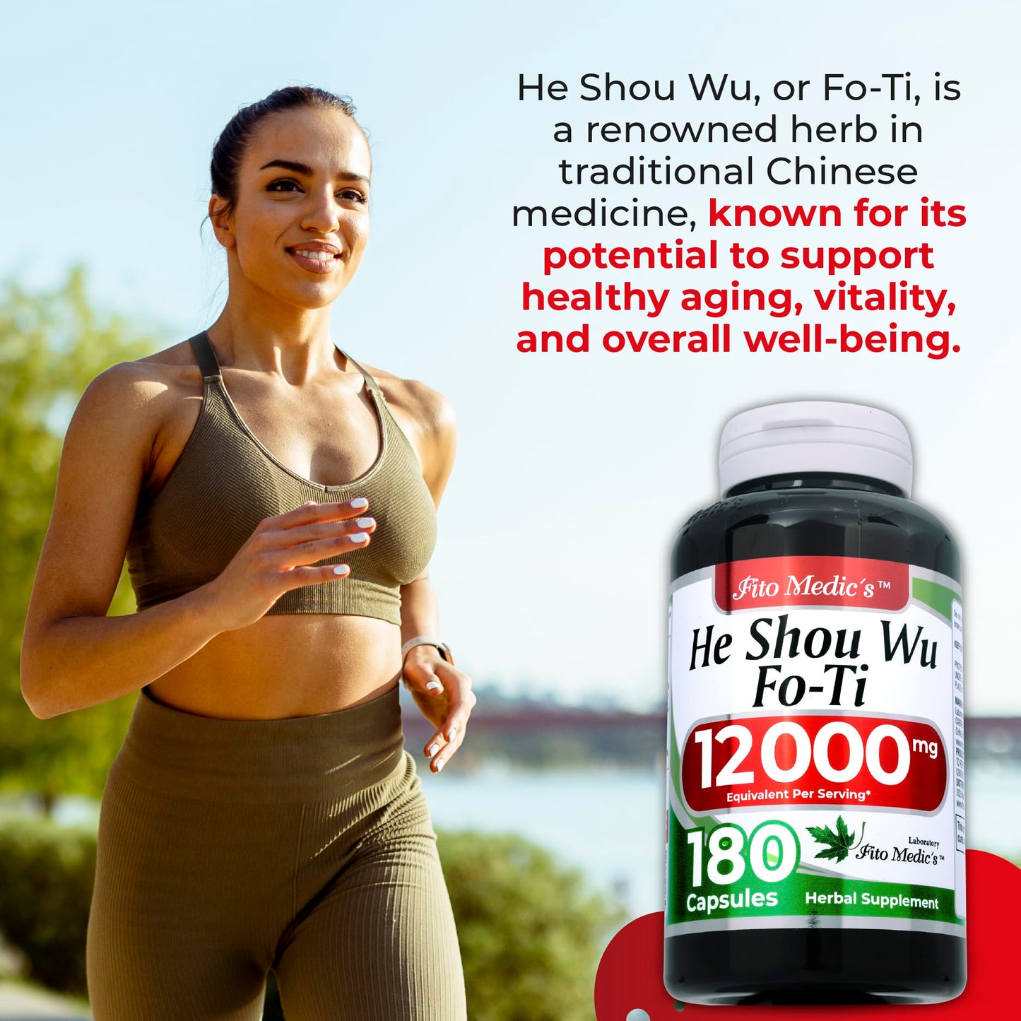 FITO MEDIC'S He Shou Wu Fo Ti Capsules 180 Capsules