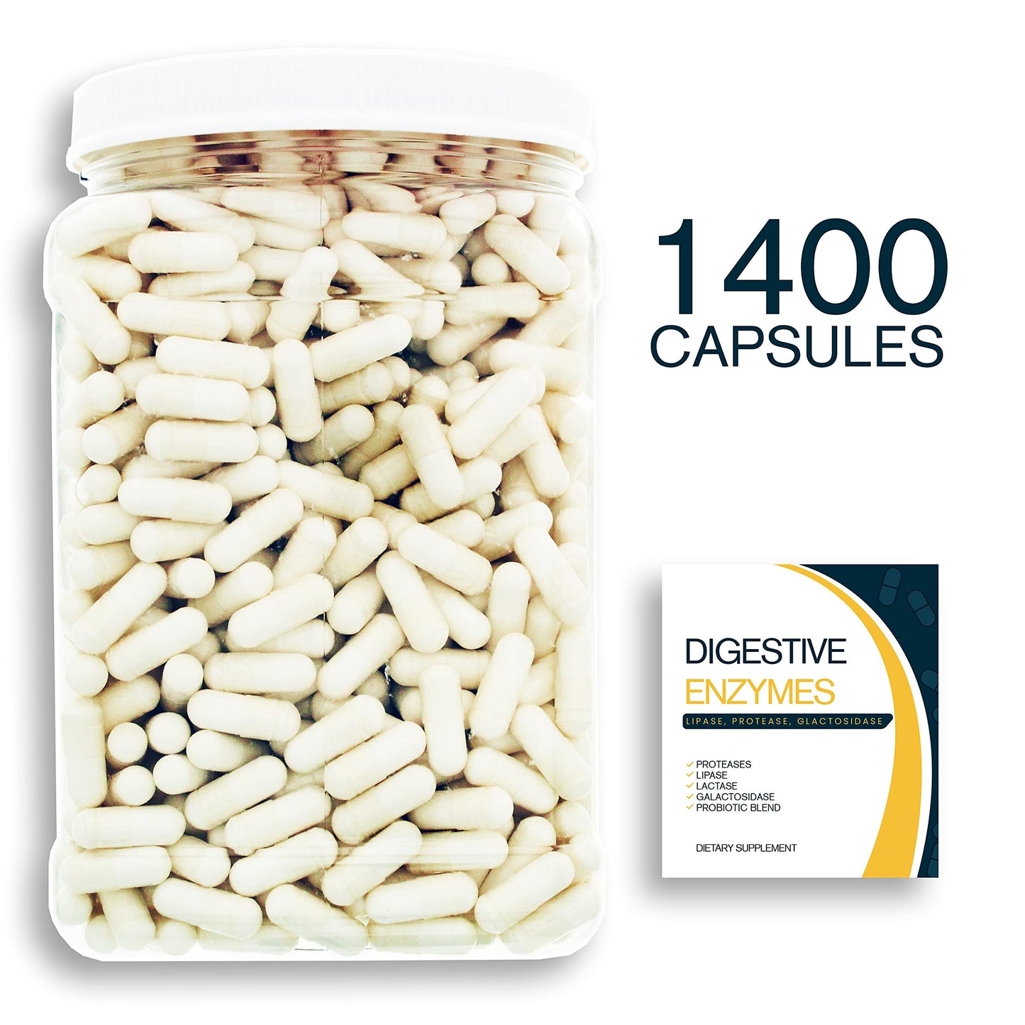 Bulk Buy Digestion Aid Capsule 1400 Count