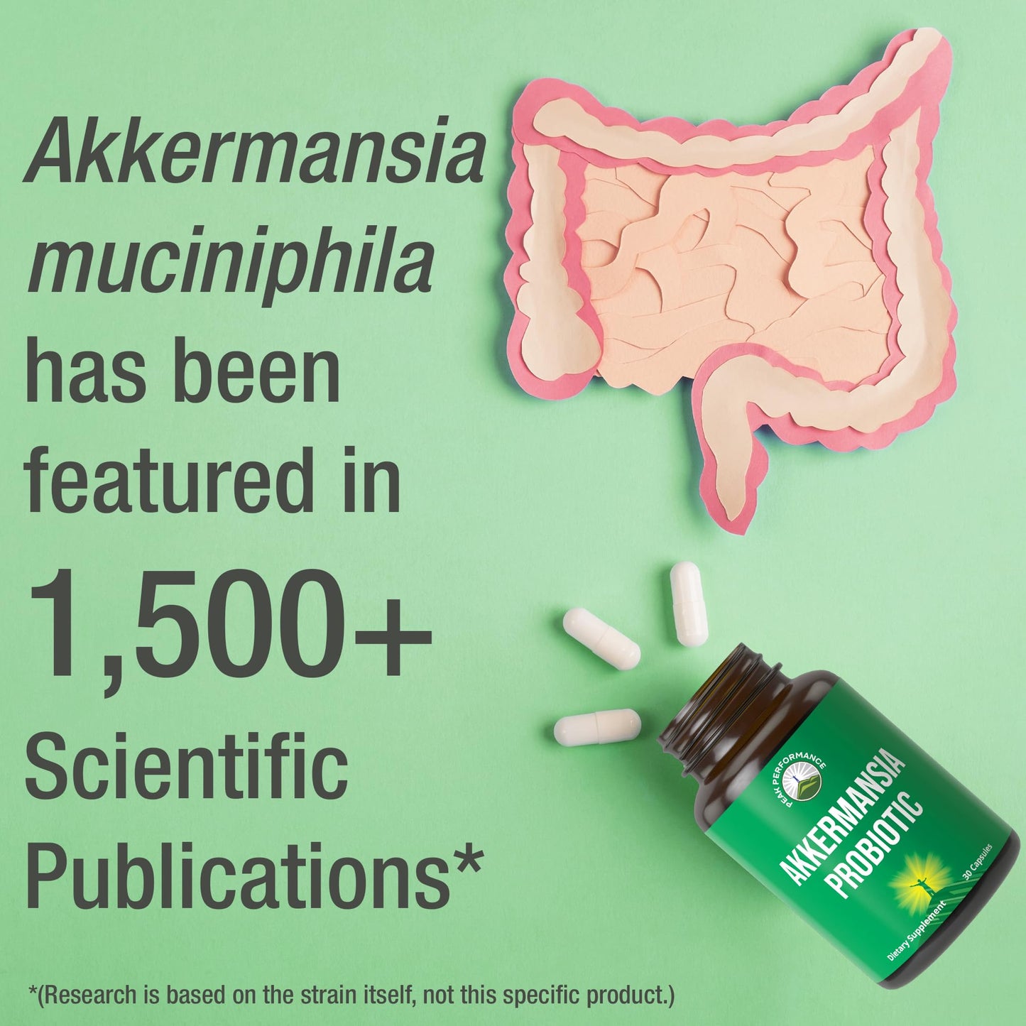 Peak Performance Akkermansia Probiotic to Increase GLP-1 Production 30 Capsules