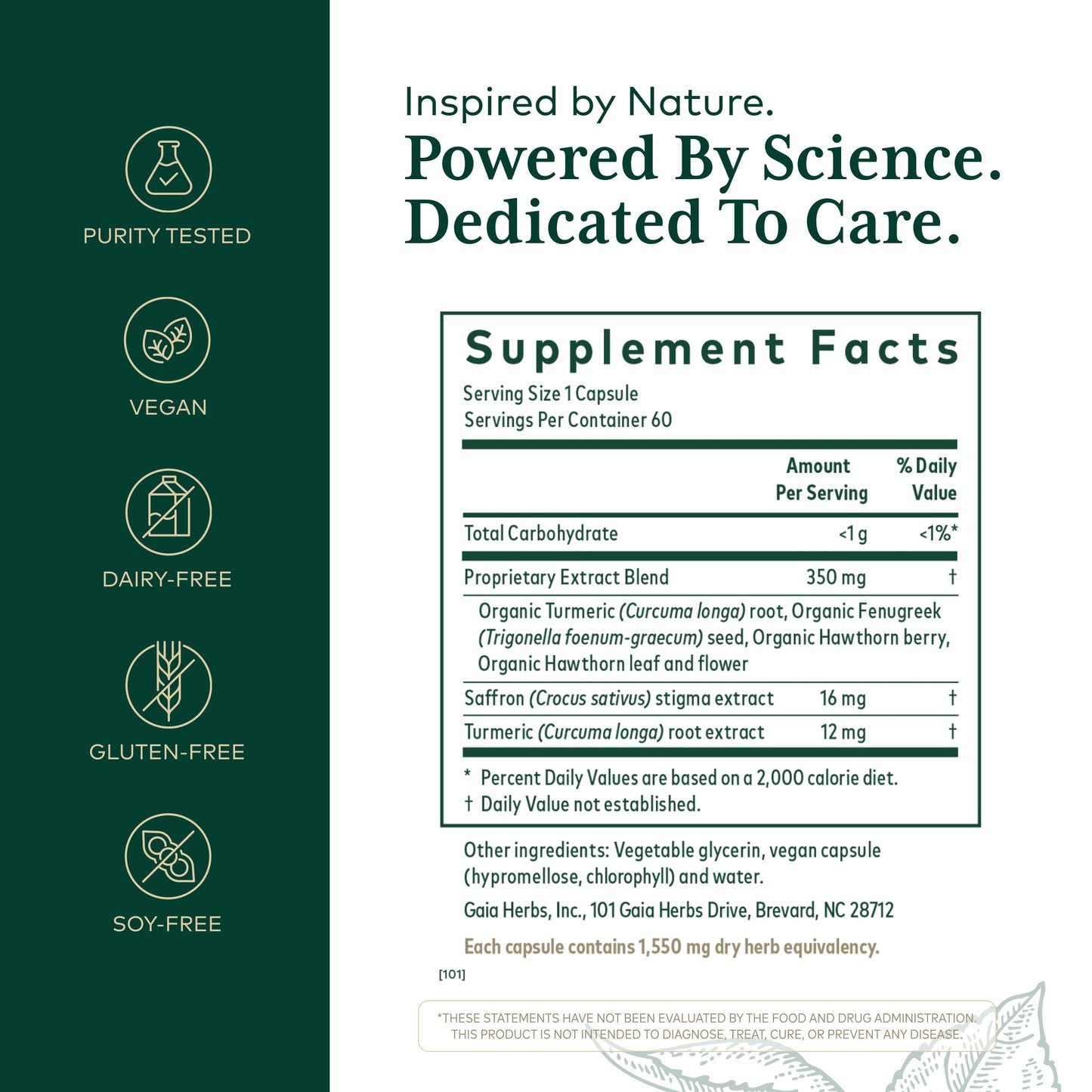 Gaia Herbs PRO Serenocin Heart-Brain Axis 60 Capsules