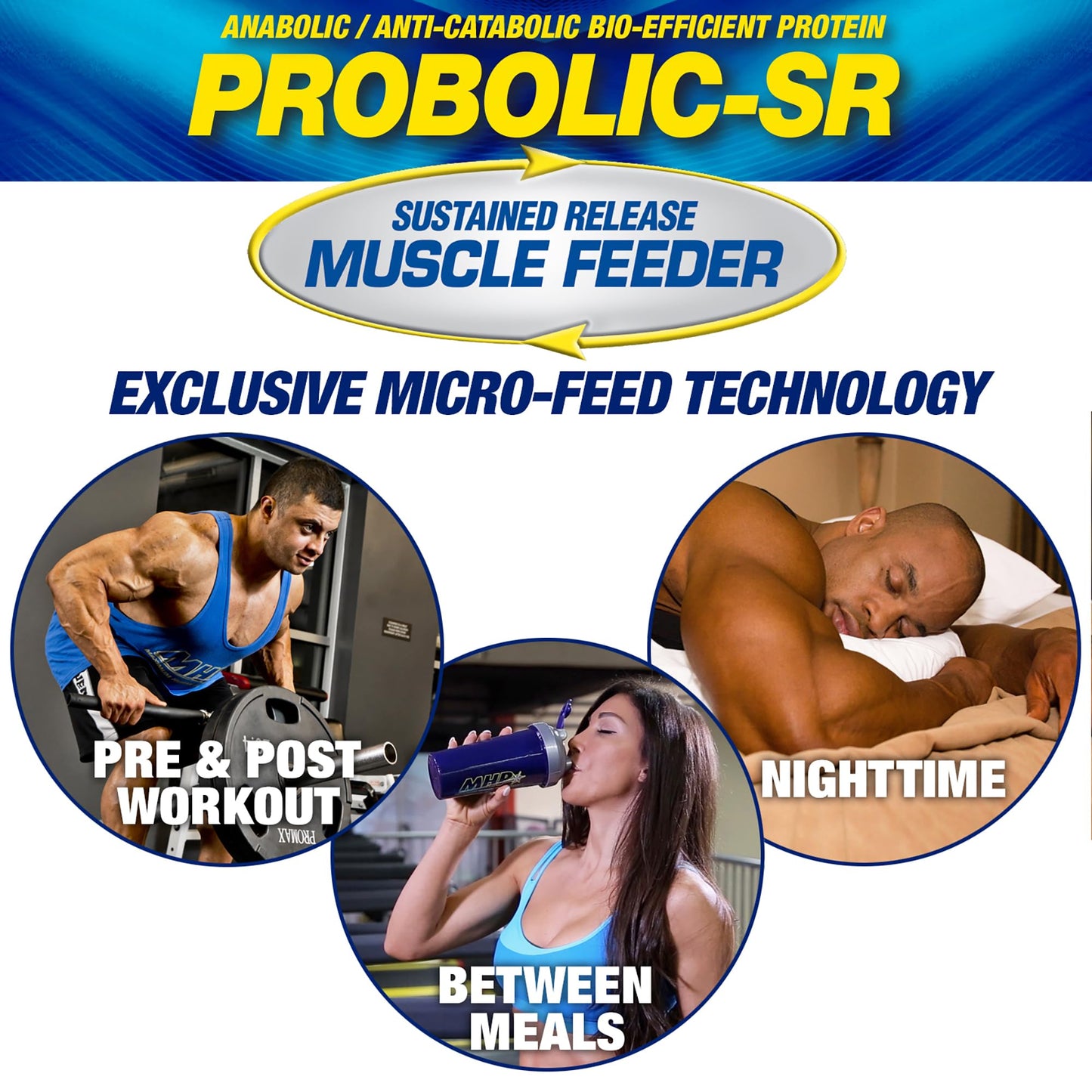 Maximum Human Performance Probolic-SR Sustained Release Protein Powder, 4lbs