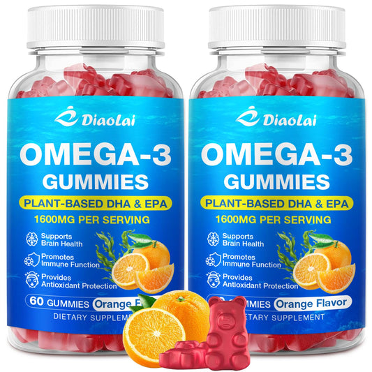 DIAOLAI Vegan Omega-3 Gummies 2-Pack