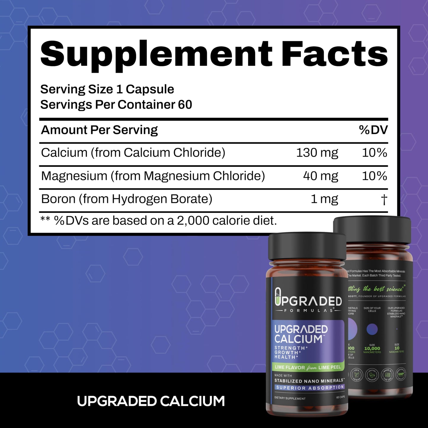 Upgraded Formulas Calcium Supplement Capsule 1 Count