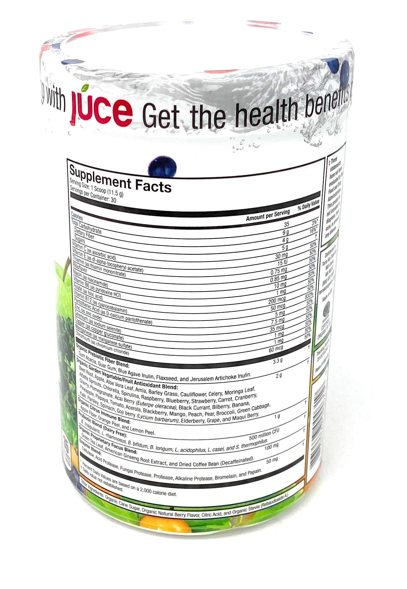 Terra Kai Organics Juce Super Fruit and Veggie Blend Drink Powder 12.2-Ounce
