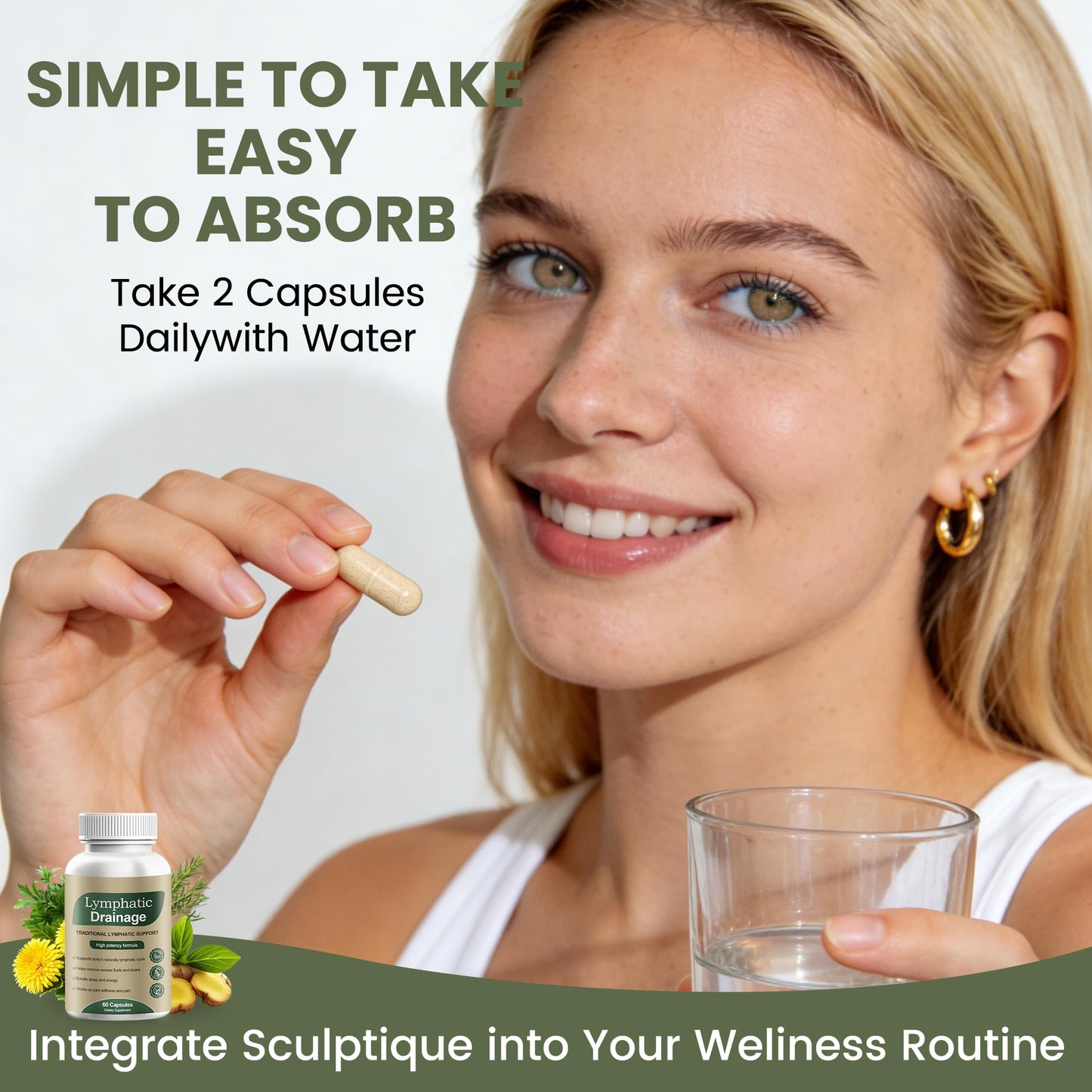 WXZQQ Lymphatic Drainage Capsules 60 Capsules
