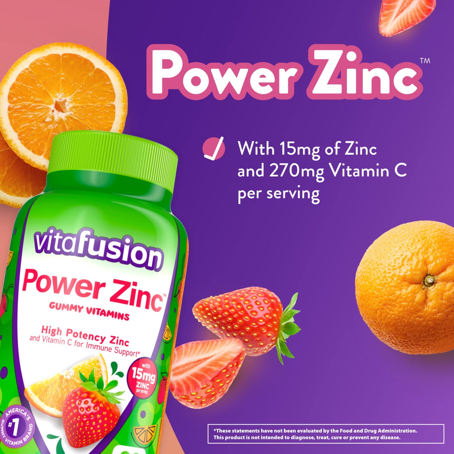 Vitafusion Vitamin B12 and Zinc Gummies, 230 Count