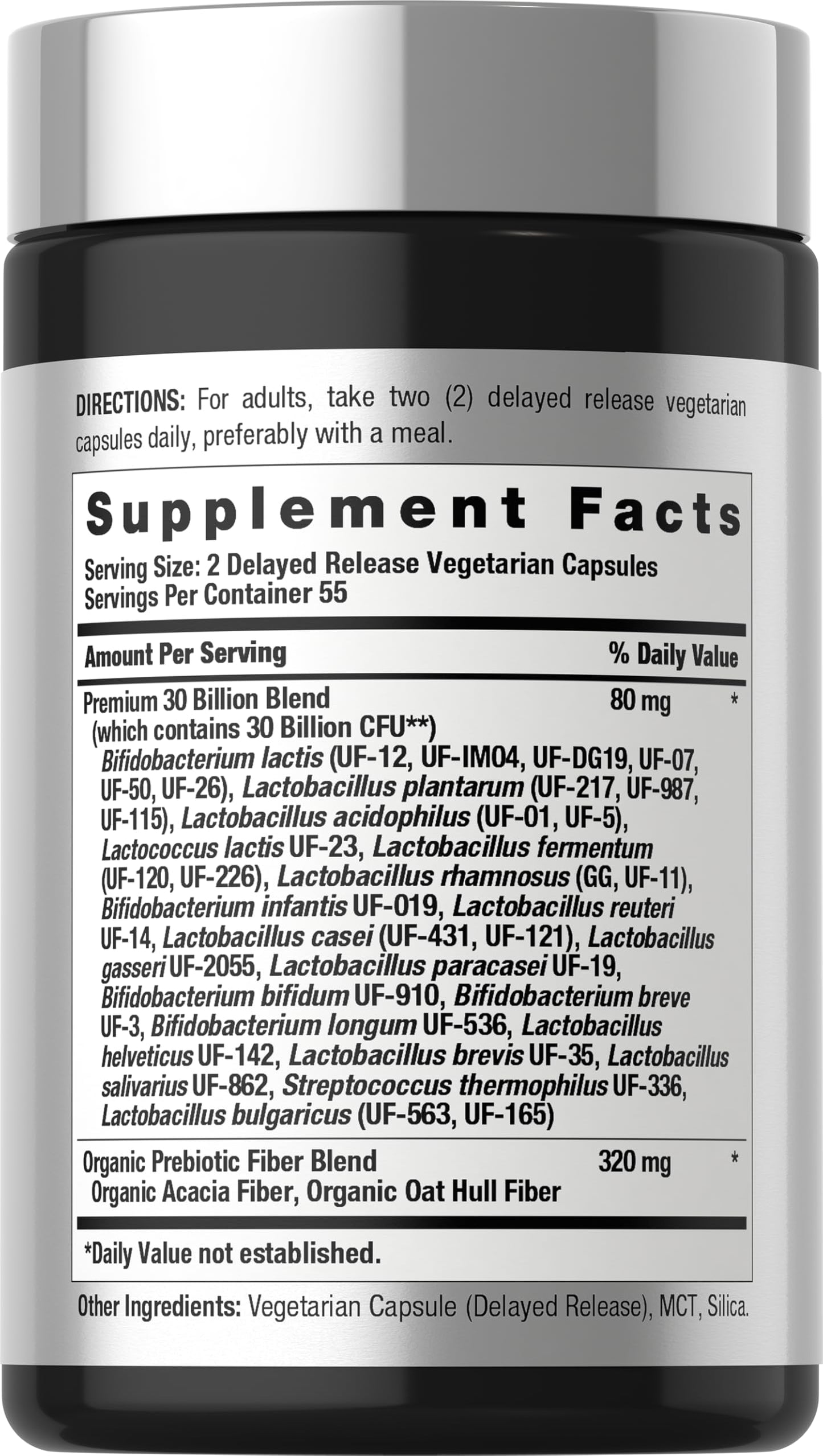 Horbäach Probiotic 30 Billion CFU 31 Probiotic Strains Capsule, 110 Count
