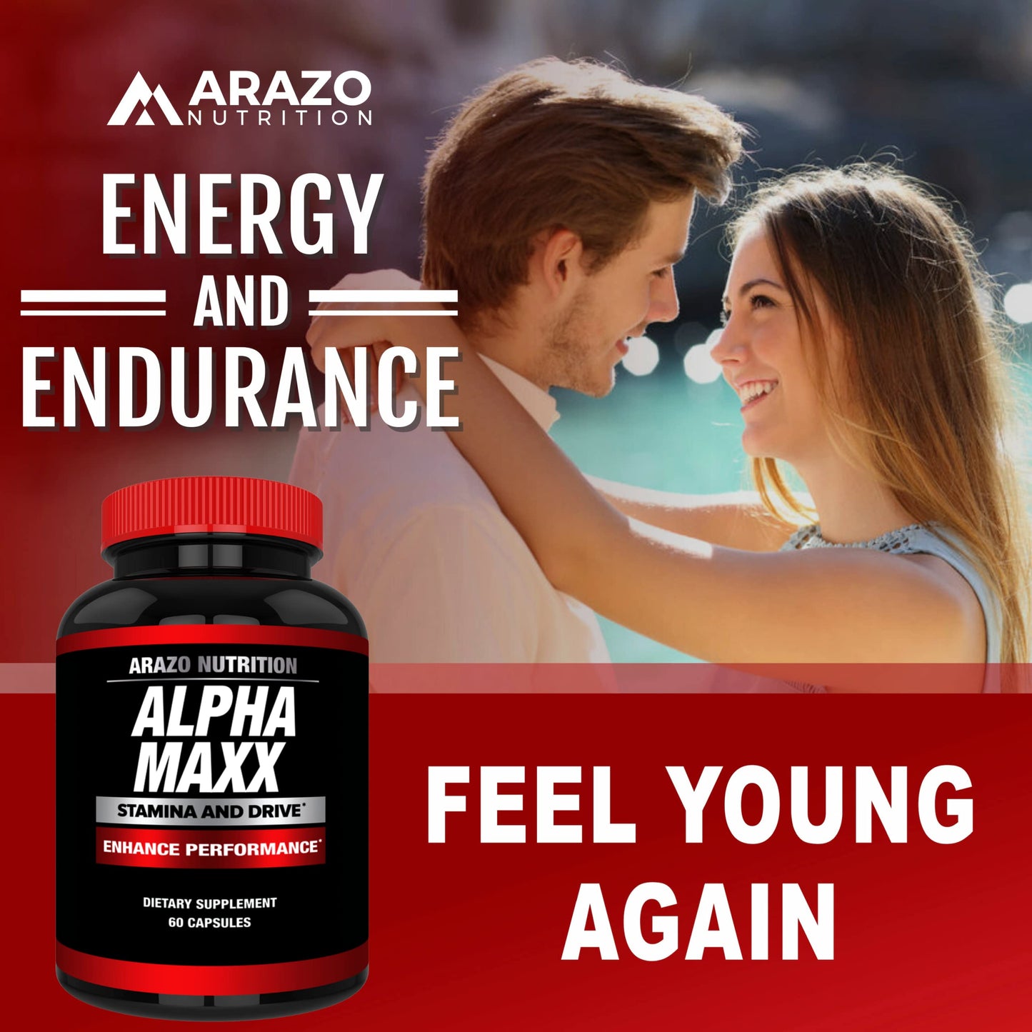 Arazo Nutrition Alphamaxx Health Supplement Capsules 60 Count