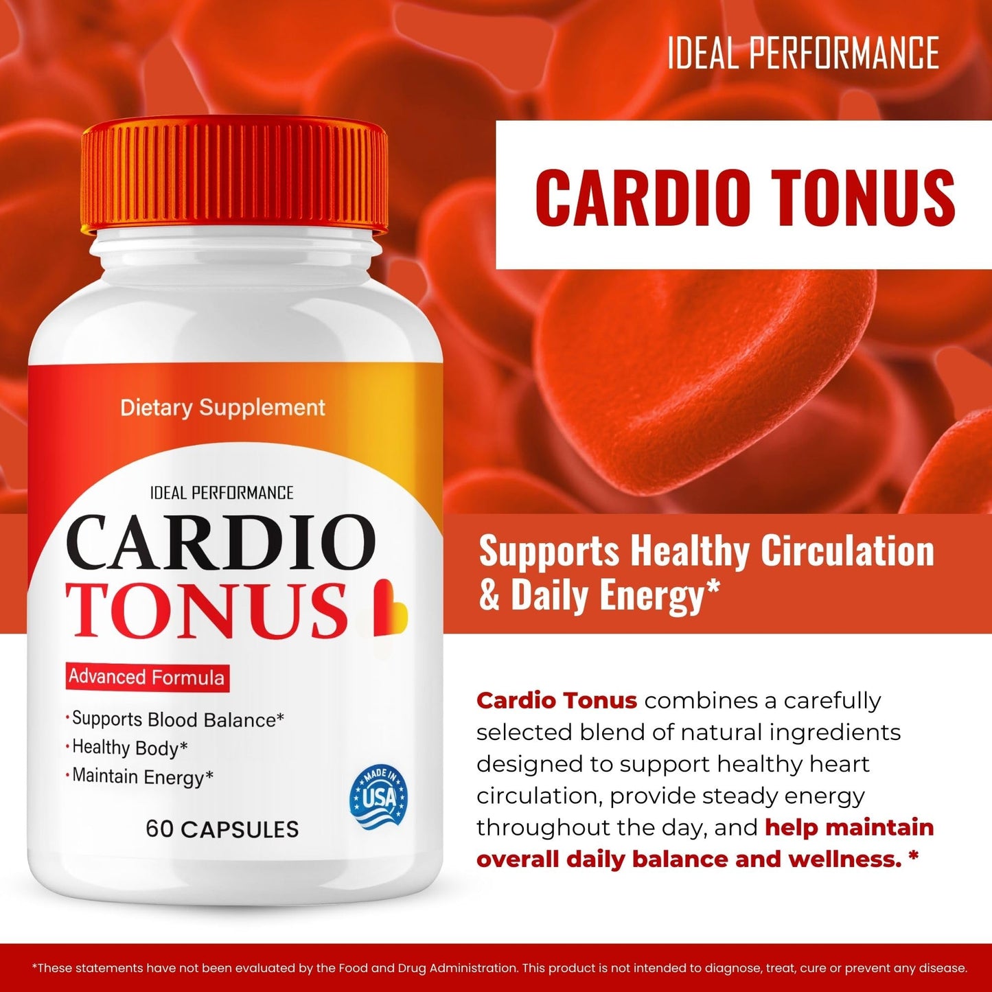 IDEAL PERFORMANCE Cardio Tonus Capsules, 300 Count