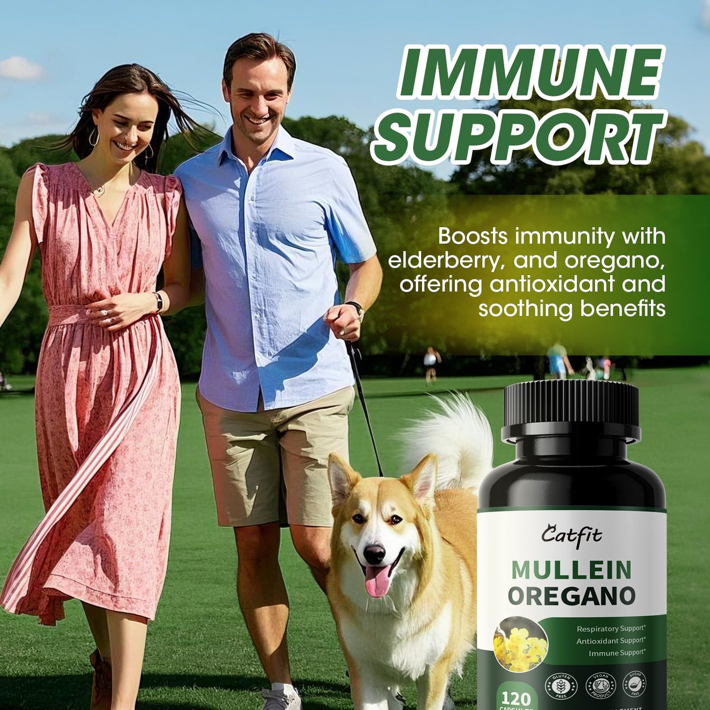 Catfit Mullein Oregano Oil, 120 Capsules