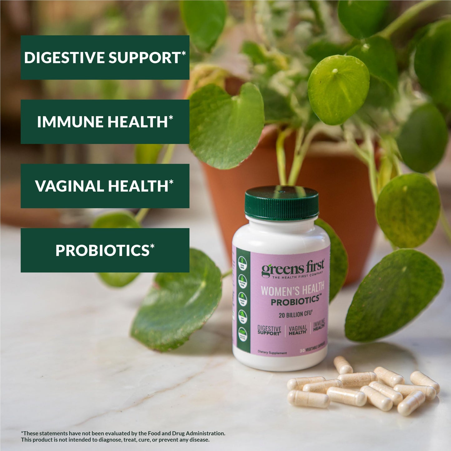 Greens First Women's Health Probiotics Capsule, 30 Count
