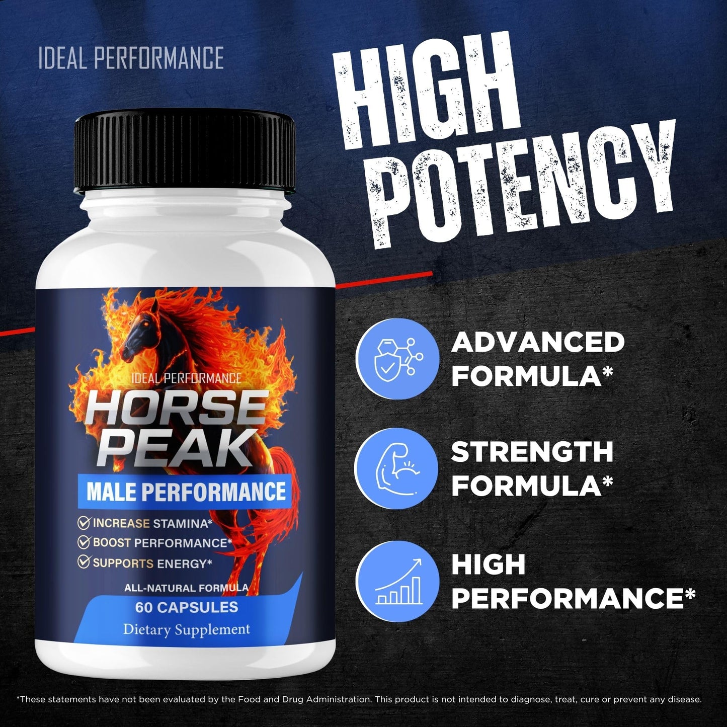 IDEAL PERFORMANCE Horsepeak 60 Capsules