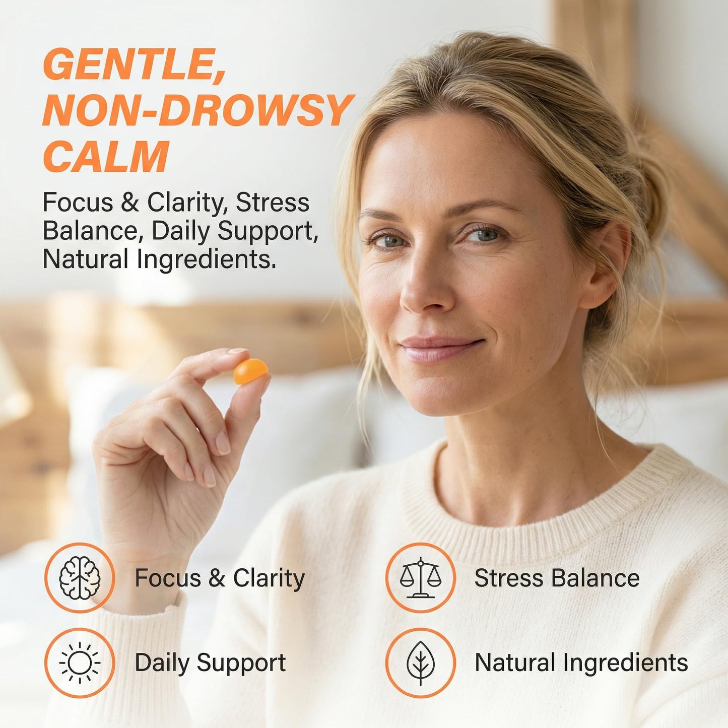 LUNESSA Calming Gummies, Tranquil Tangerine 60 Gummies
