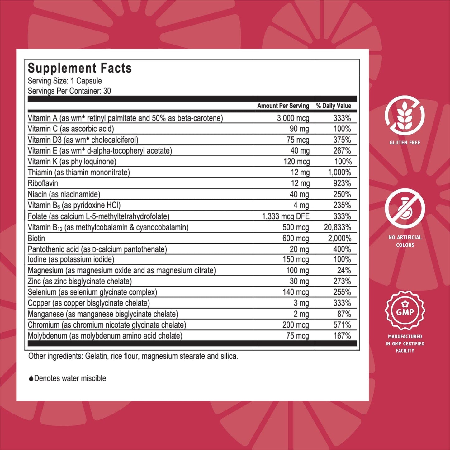 Celebrate Bariatric Supplements CelebrateONE Iron Free Once Daily Bariatric Multivitamin Capsule, 30 Capsules