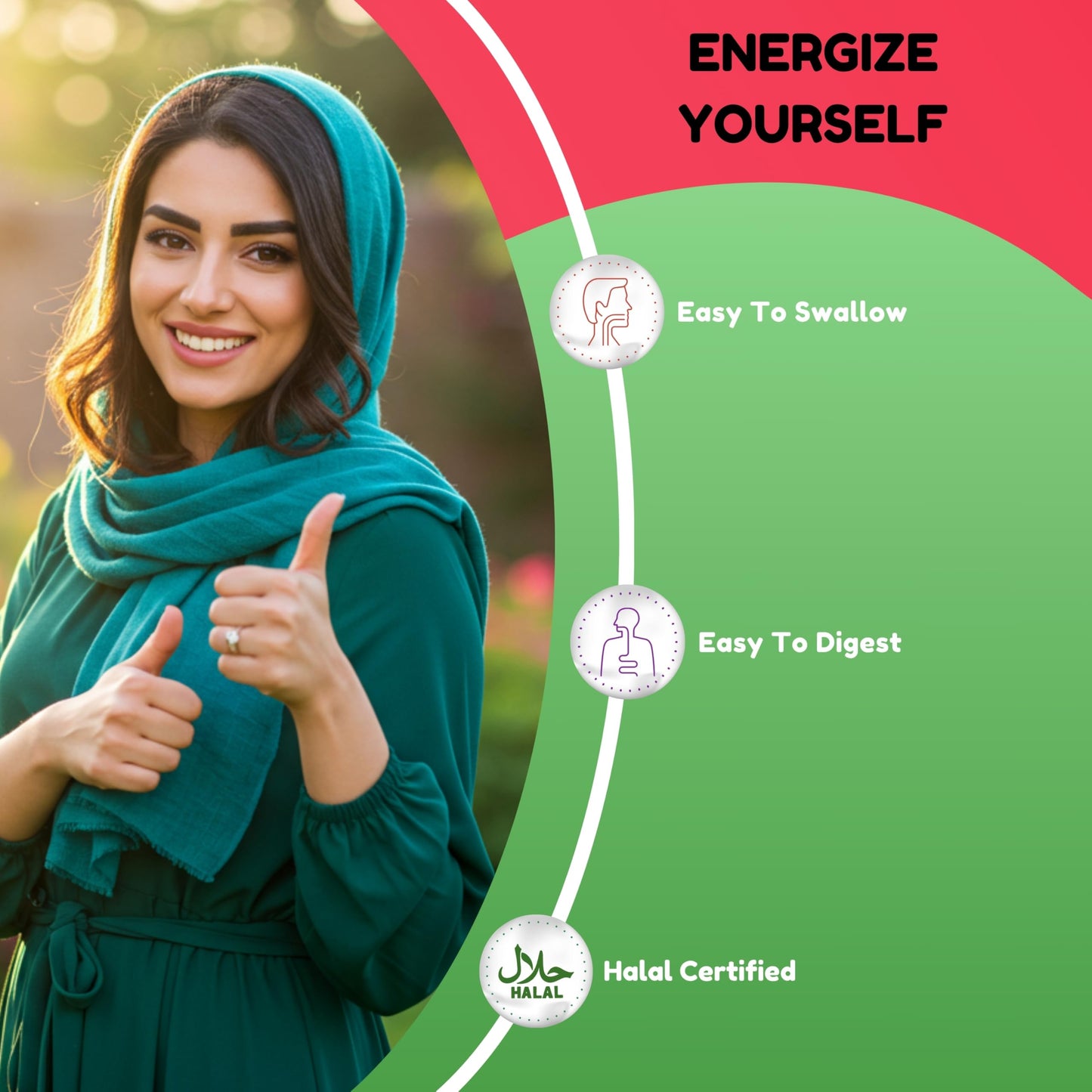 SHIFAA NUTRITION Energize Natural Daily Energy Vitamins Capsule 60 Count