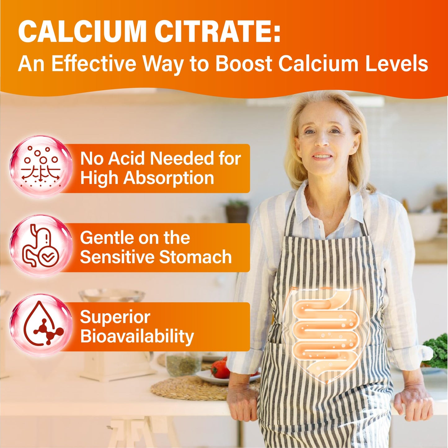 Edmmyliy Calcium Citrate Supplement Gummies, 120 Gummies