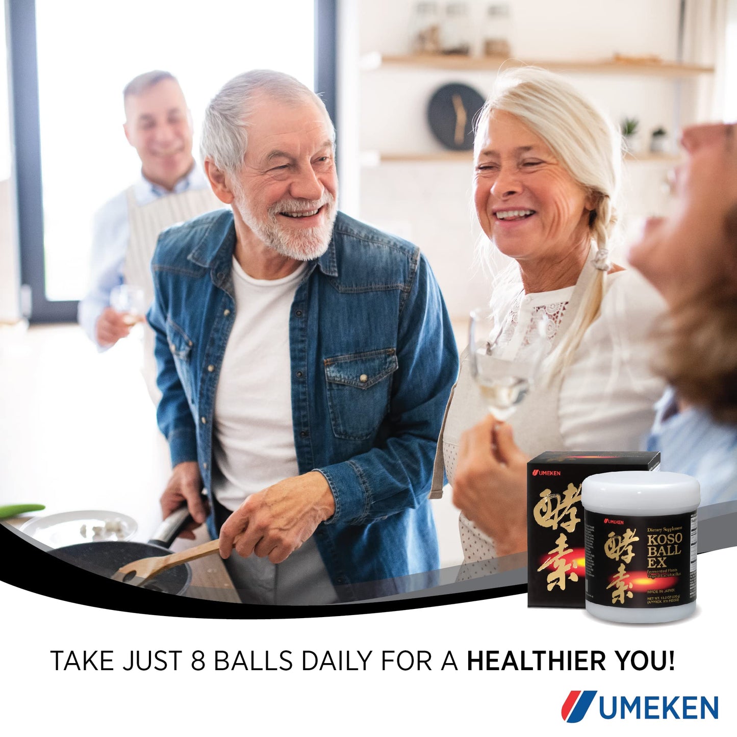 Umeken Koso Ball EX-New Fermented Fruits and Vegetables Extract Containing Enzymes Powder 13.2 oz