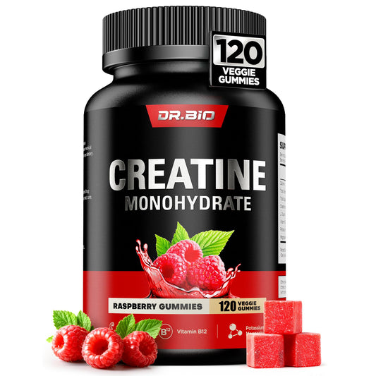 DR.BIO Instant Boost Creatine Monohydrate Gummies, 120 Count