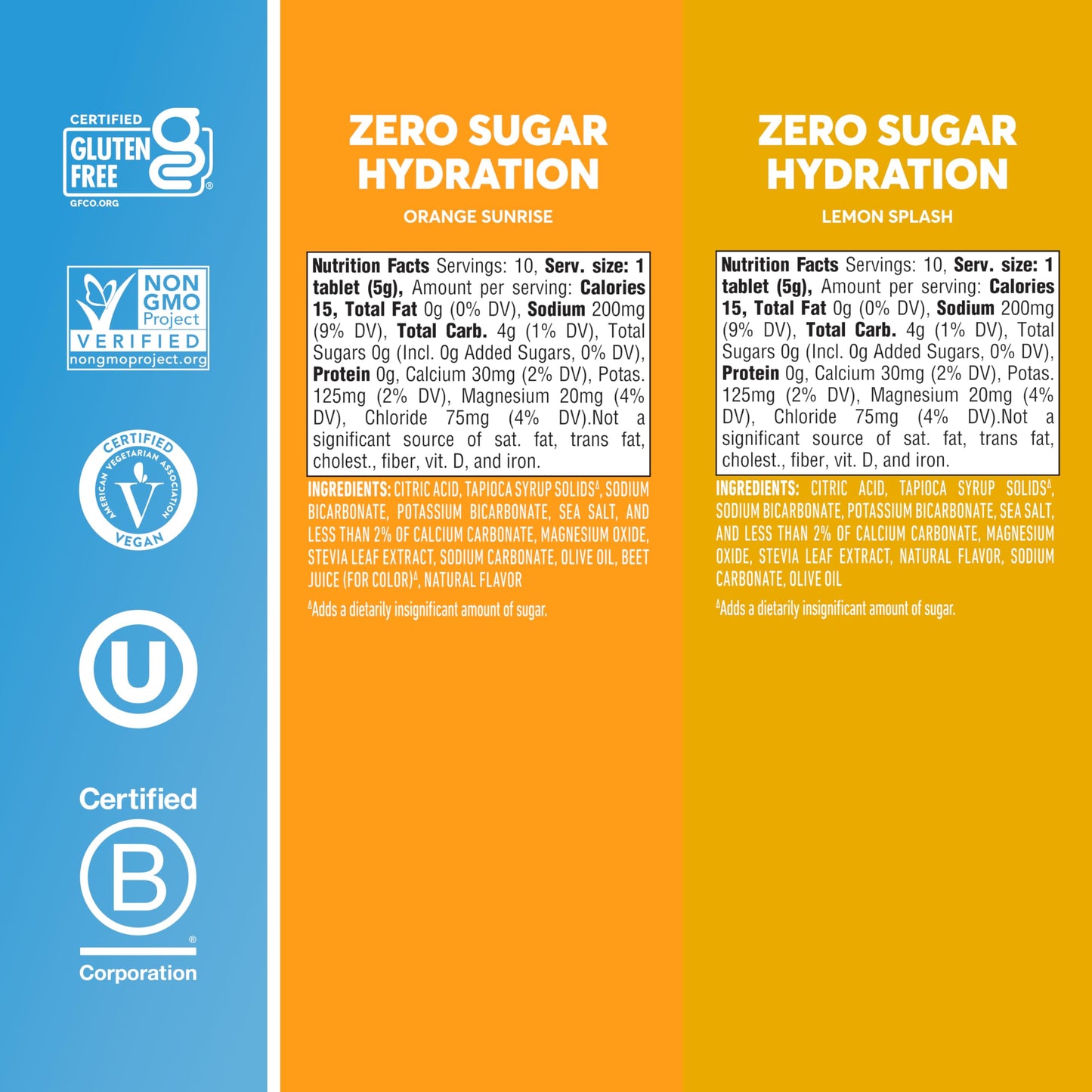 Nuun Zero Sugar Hydration Electrolyte Tablets Mixed Citrus 40 Count