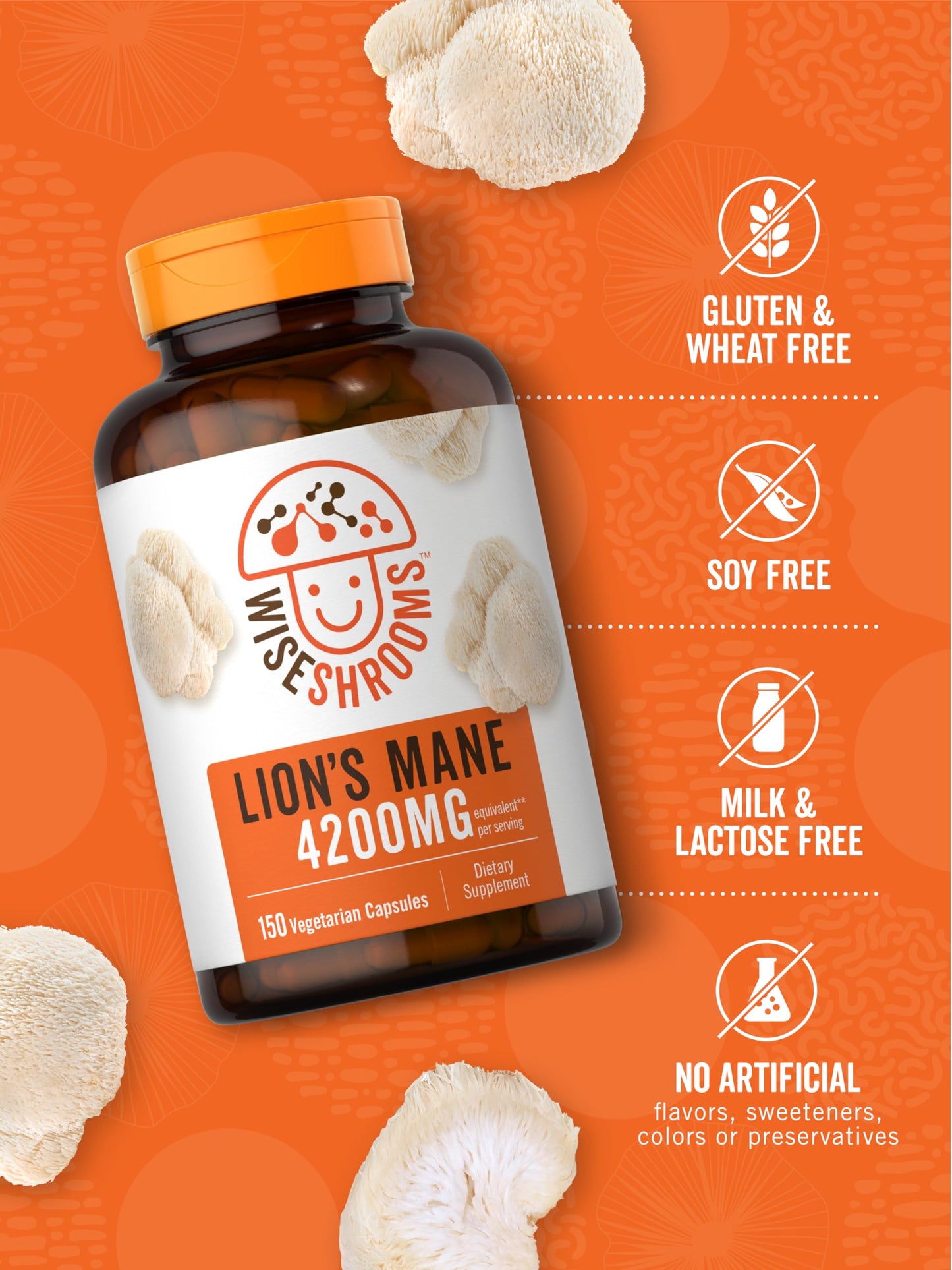 Carlyle Lions Mane Mushroom Capsules 150