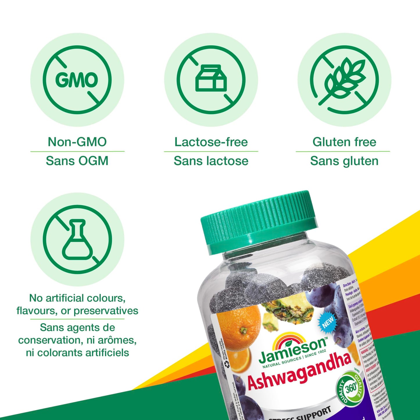 Jamieson Laboratories Ashwagandha Gummy 60 Count