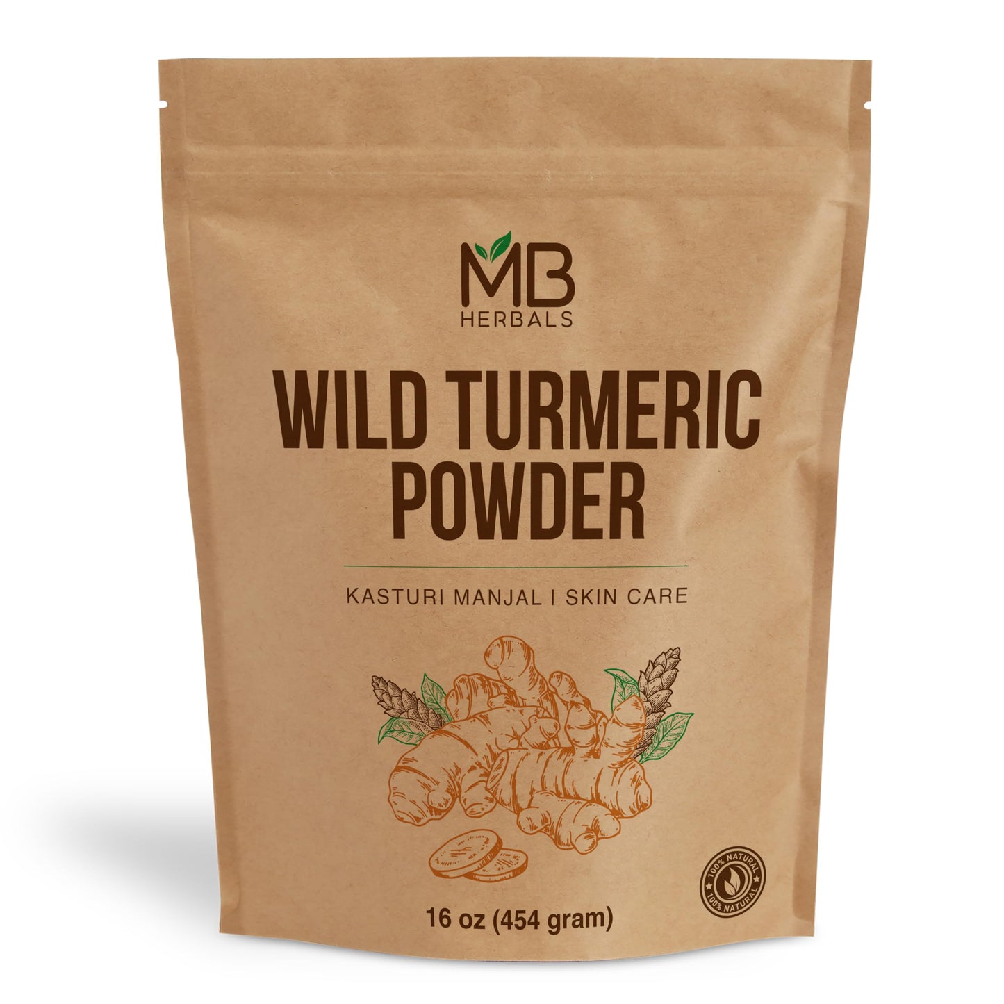 MB Herbals Wild Turmeric Powder 16 oz