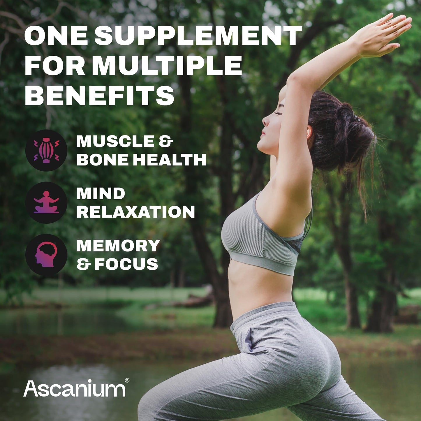 Ascanium Magnesium Gummies 60 Count