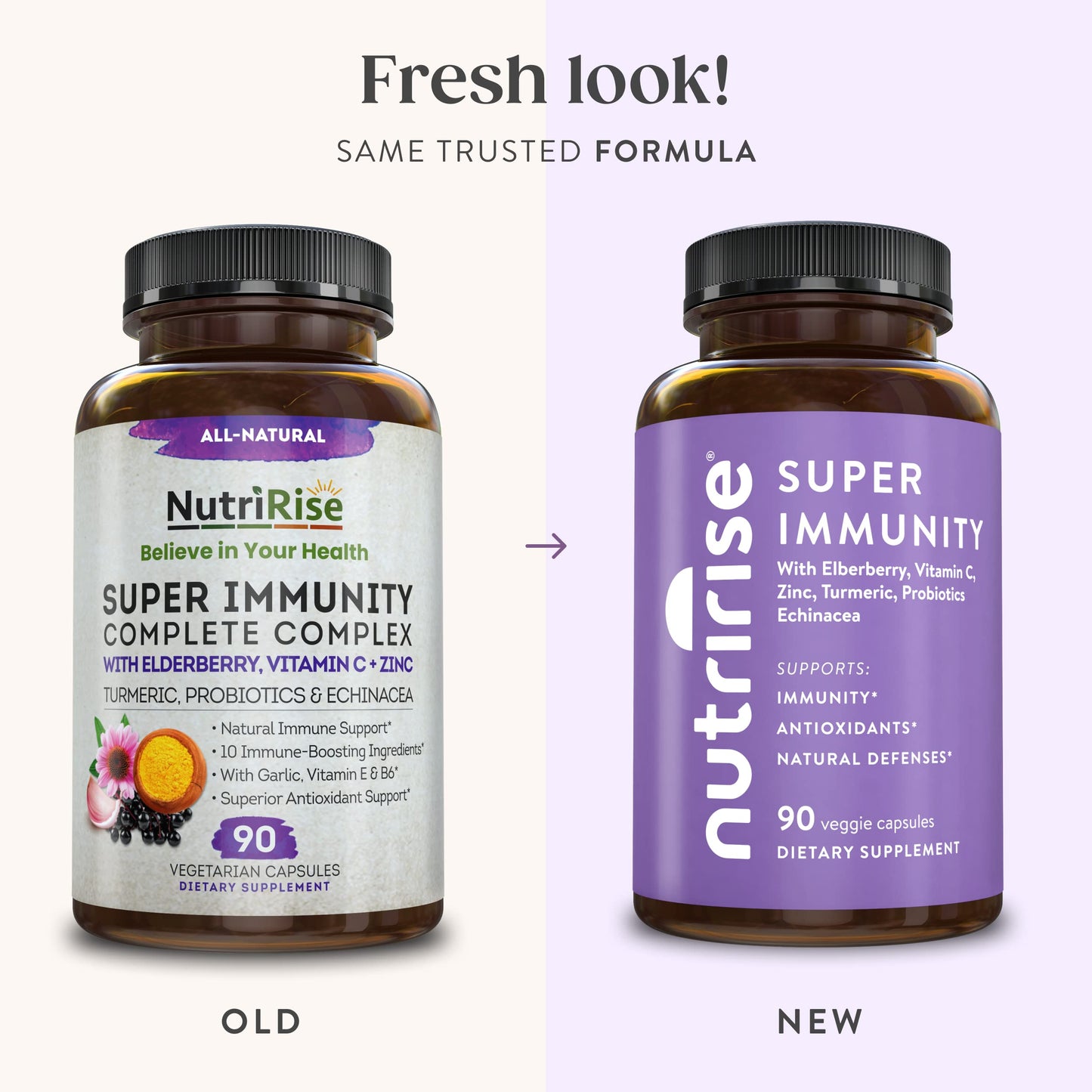 NutriRise Immunity Complex Immune Support Supplement Capsule, 90 Count