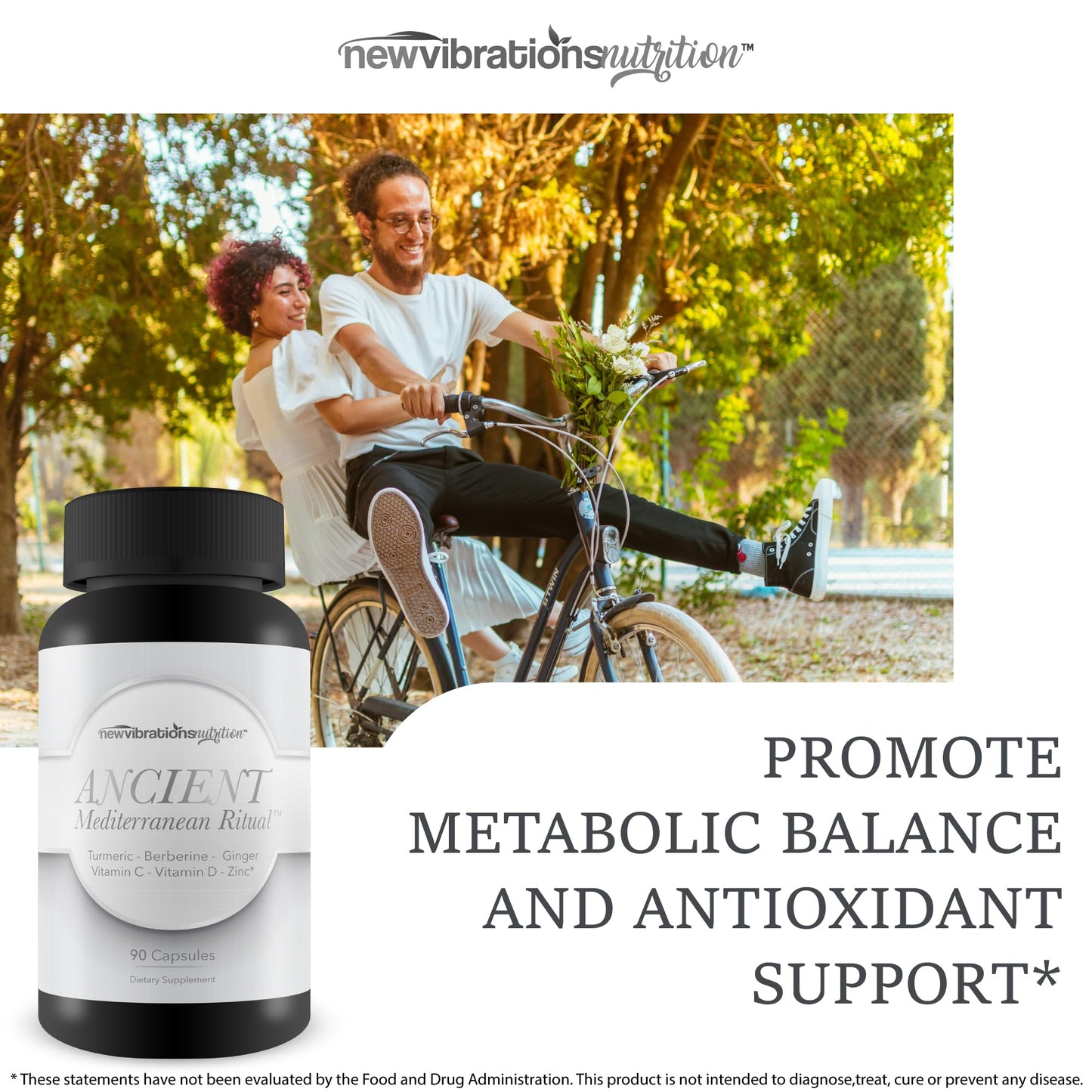 New Vibrations Nutrition Ancient Mediterranean Ritual Immunity Gut Detox Capsule 90 Count