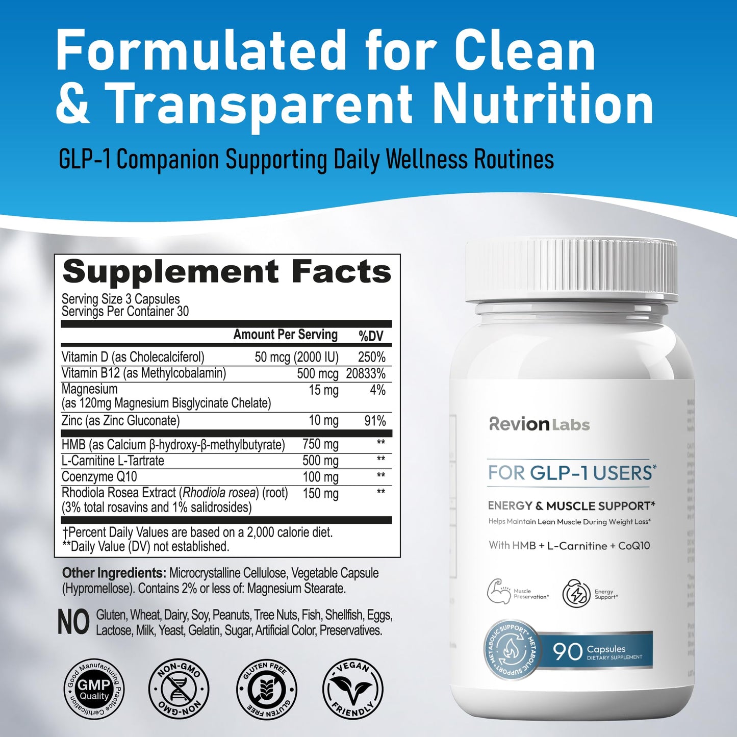 Revion LABS GLP-1 Companion Capsules 90