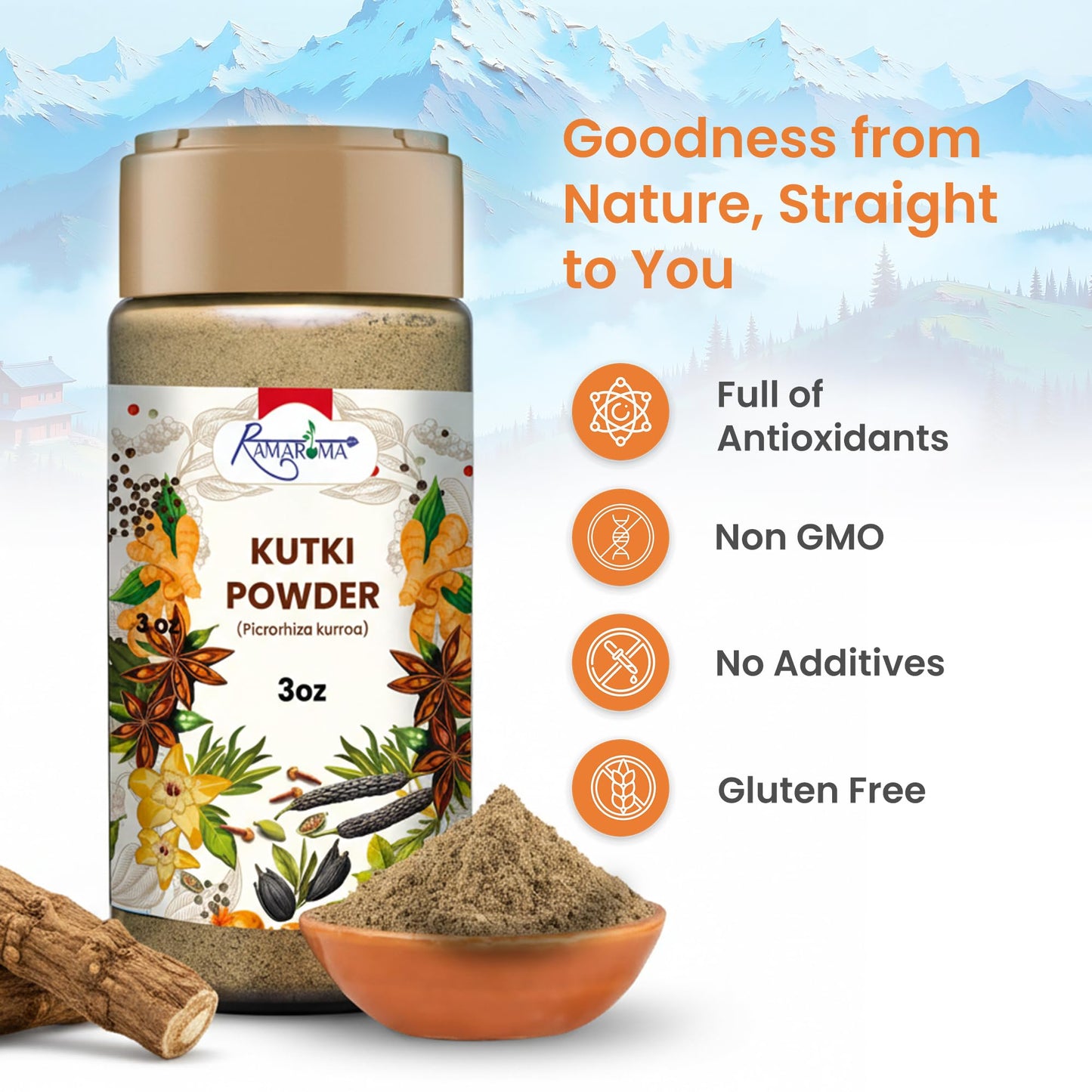Ramaroma Kutki Root Powder 3 oz
