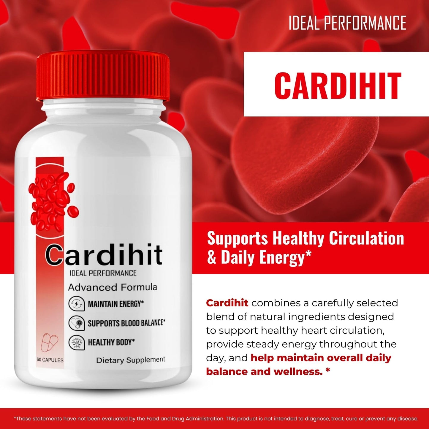 Ideal Performance Cardihit Capsules 180 Capsules