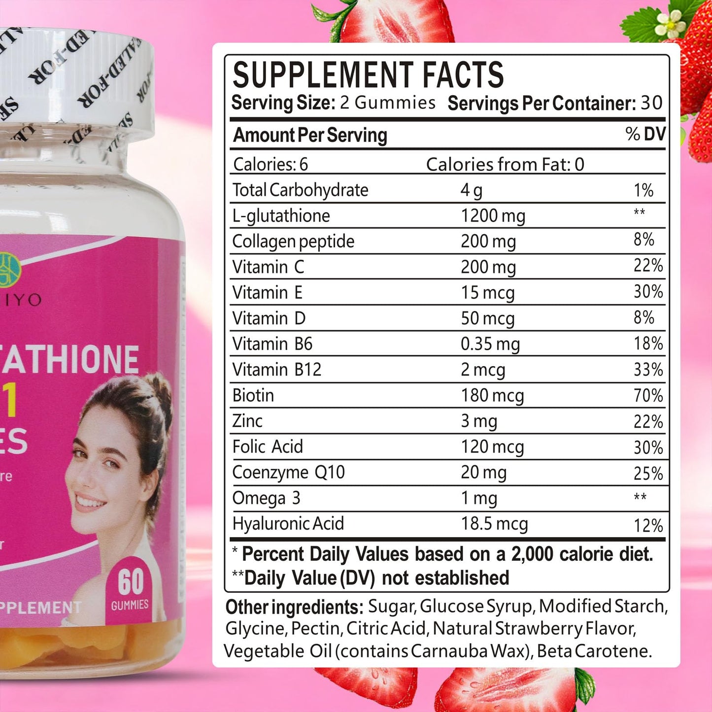 AIHIYO L-Glutathione 13 in 1 Gummies, 60 Count