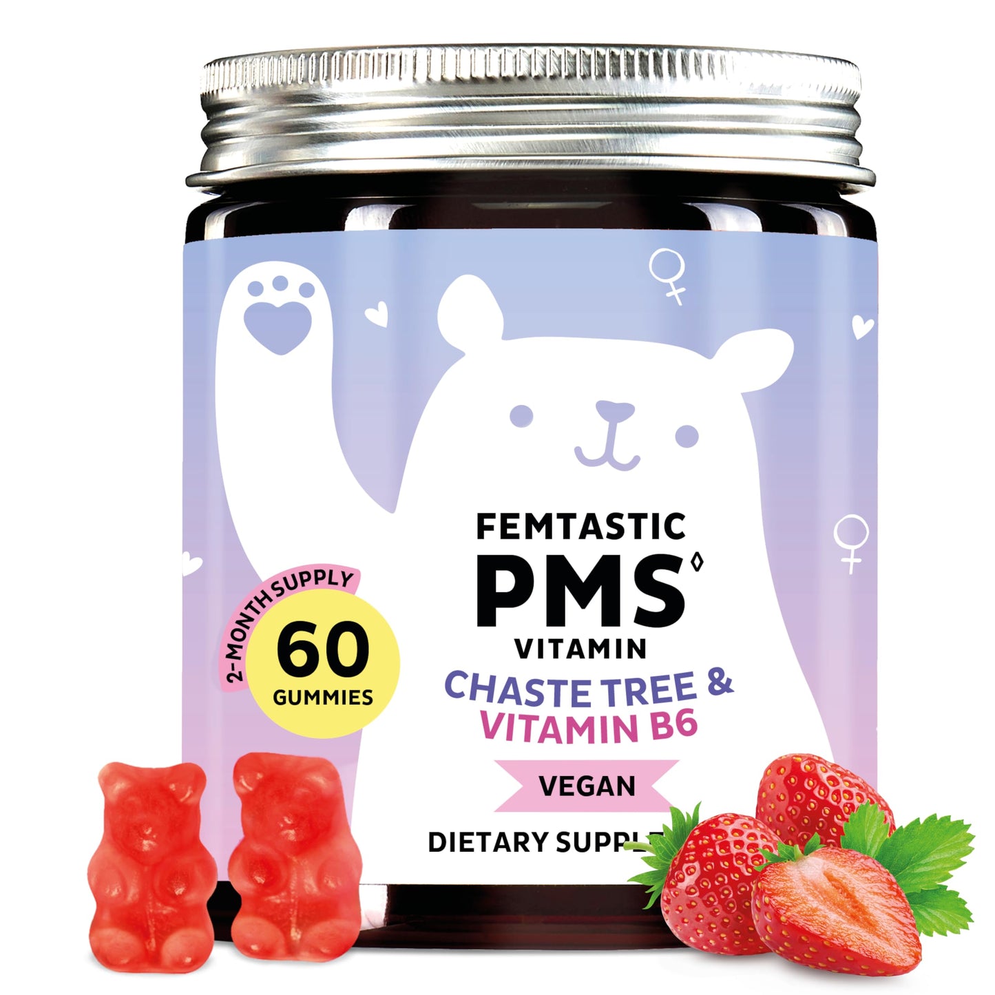 Bears with Benefits PMS Support Gummies, 60 Gummies