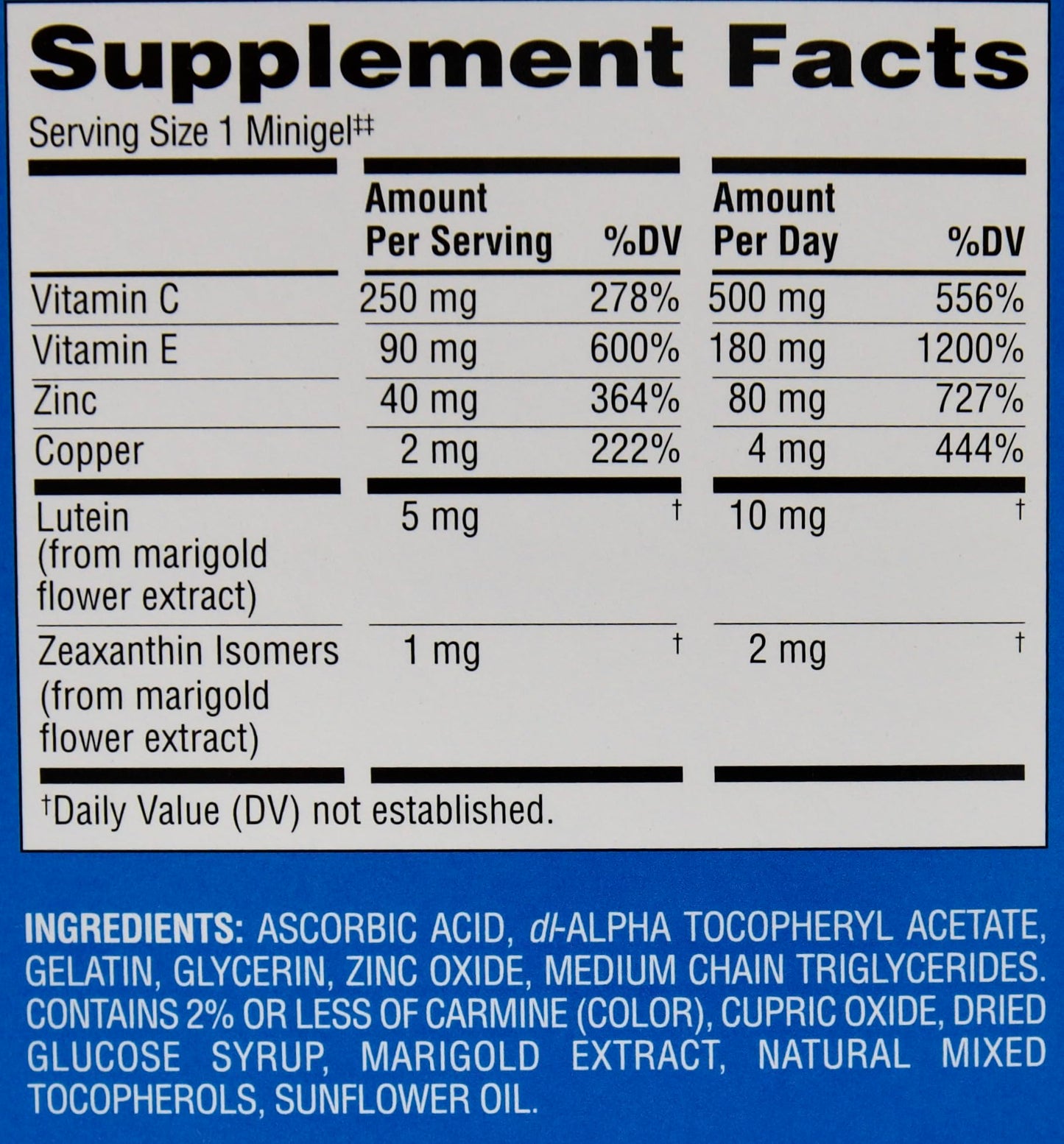 Member's Mark Advanced Eye Health Multivitamin Complex Softgels 210