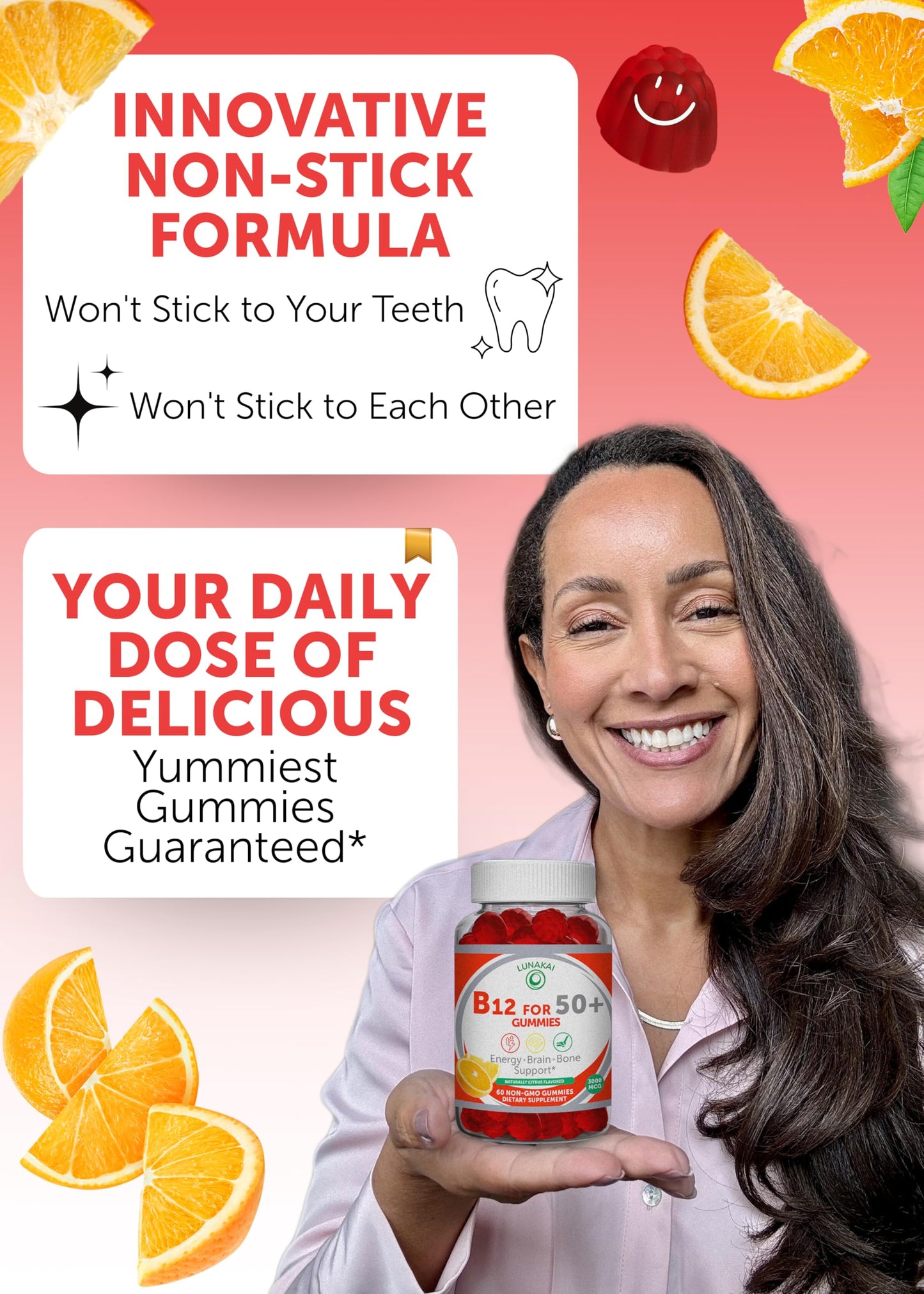 Lunakai Vitamin B12 Gummies 60 Count