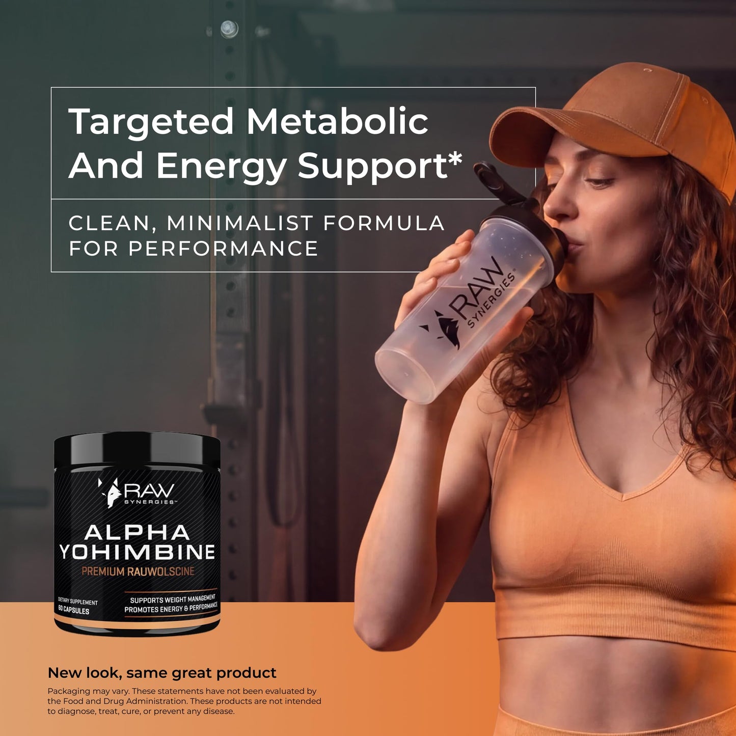RAW Synergies Alpha Yohimbine Fitness Capsules, 60 Capsules