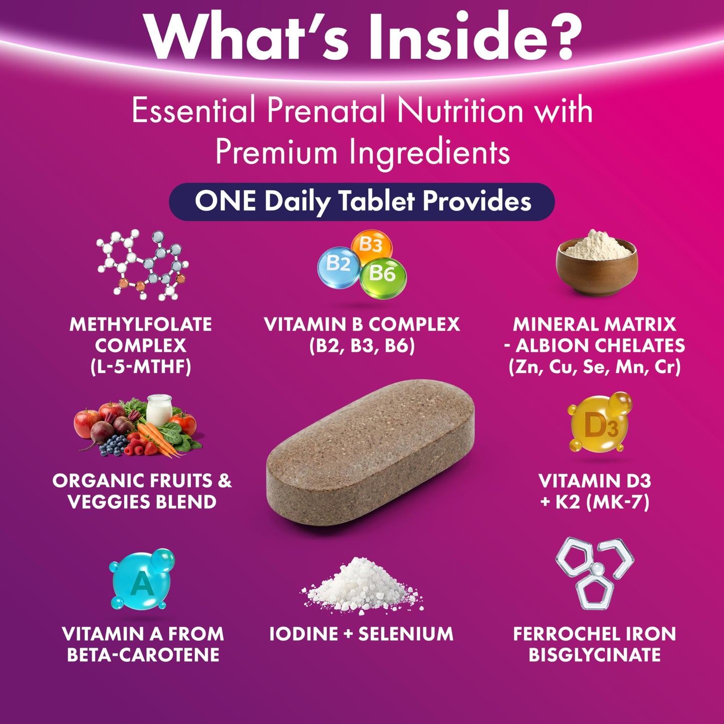 ILIVA Prenatal Vitamins for Women Tablet, 60 Tablets