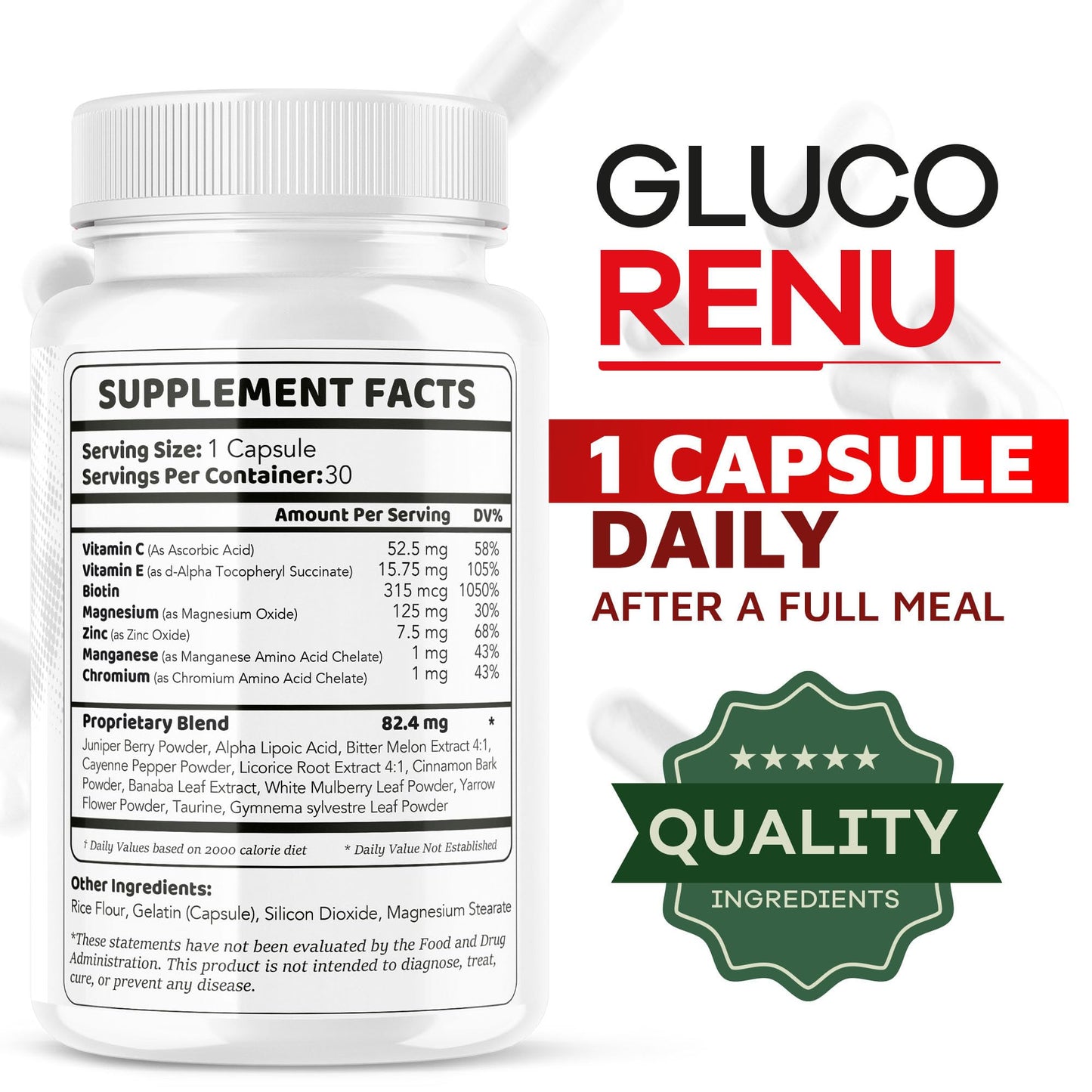 LIVORKA Gluco Renu Capsules 30 Count