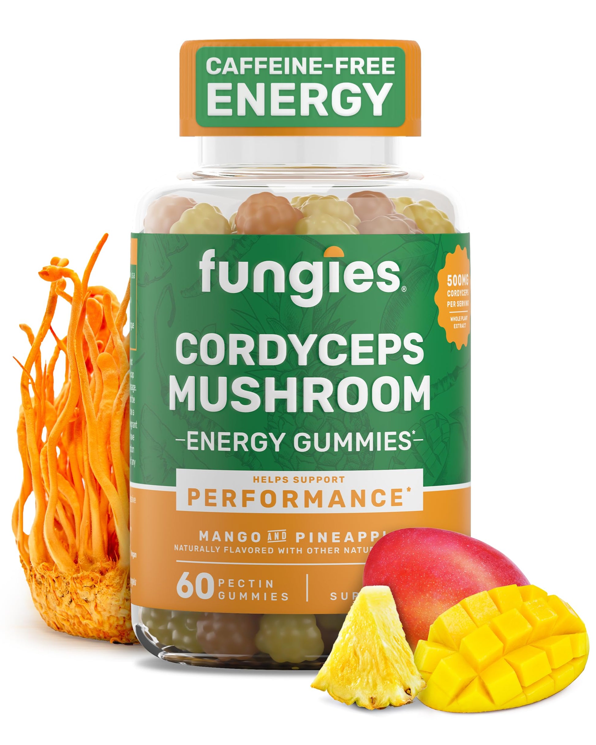 Fungies Cordyceps Mushroom Gummies, 60 Count