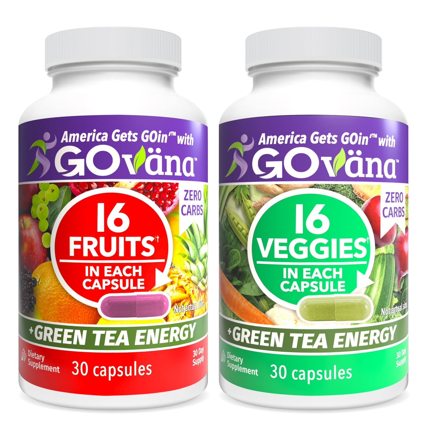 GOVANA Fruits & Veggies Nutritional Supplement, 60 Capsules