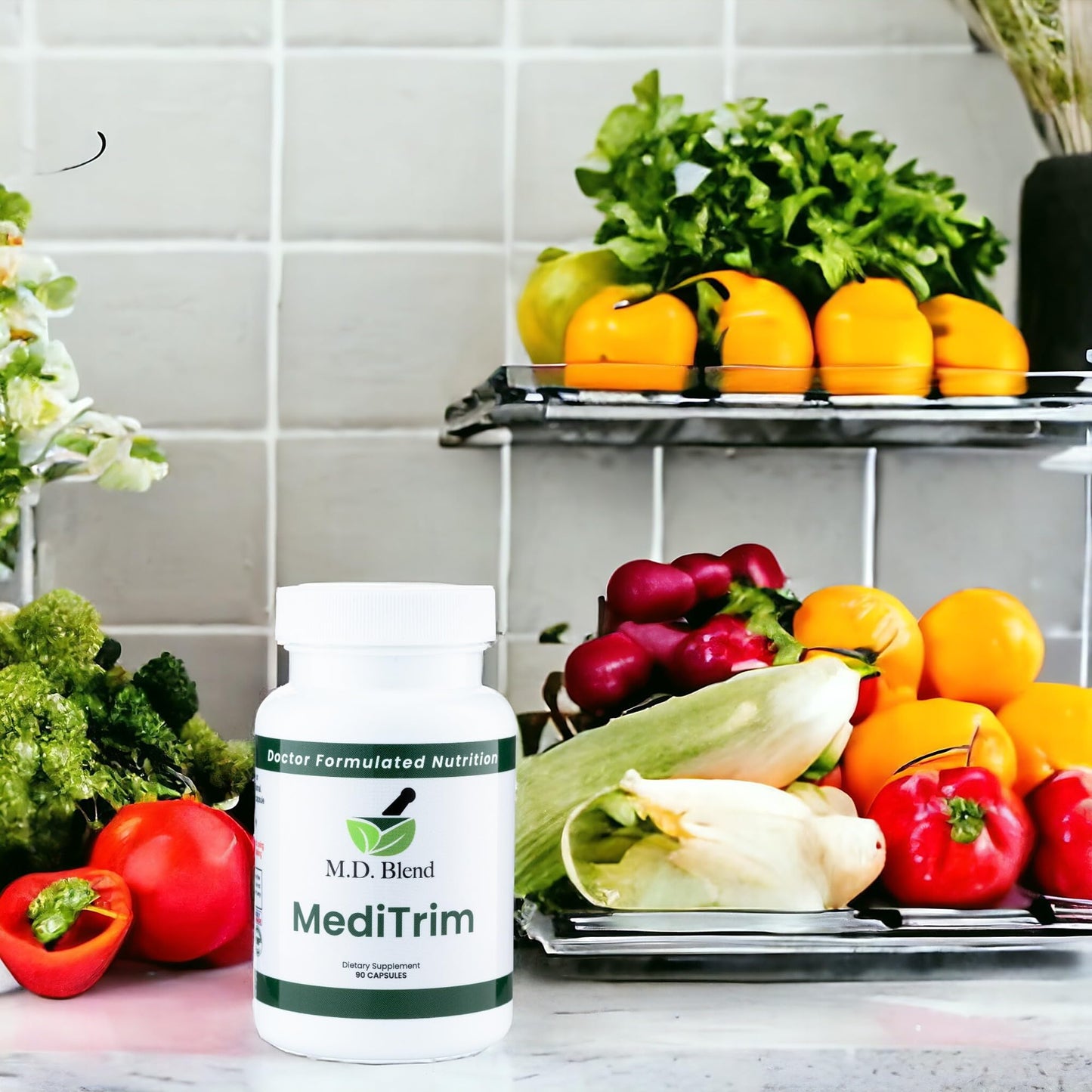 M.D. Blend MediTrim Energy Supplements Capsule 90 Count