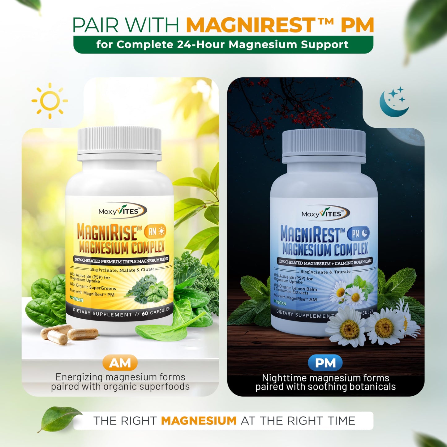 MoxyVites MagniRise AM Magnesium Complex Capsule, 1 Capsule